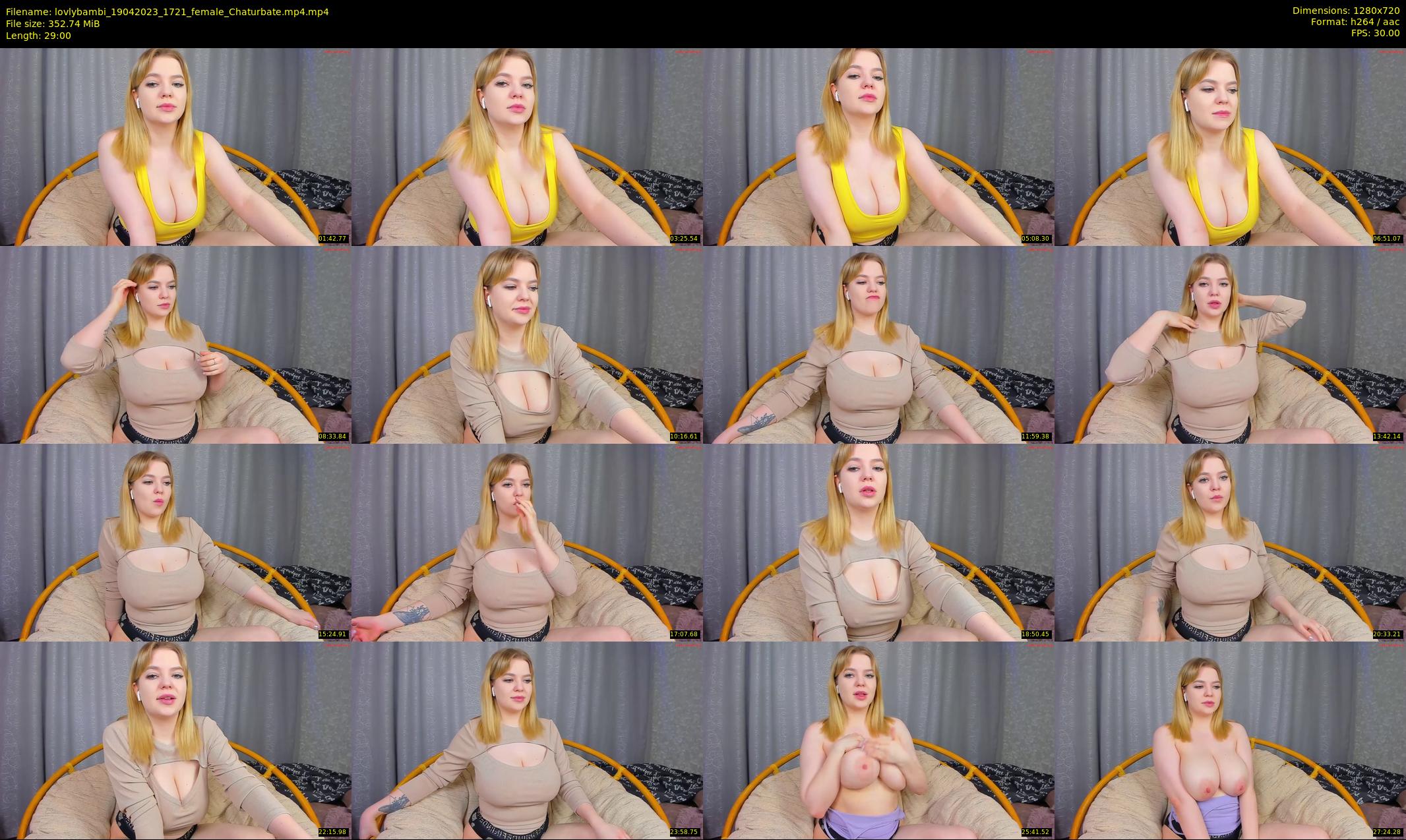 lovlybambi — 29 minute Chaturbate female cam show recording, 720p, Apr 19, 2023