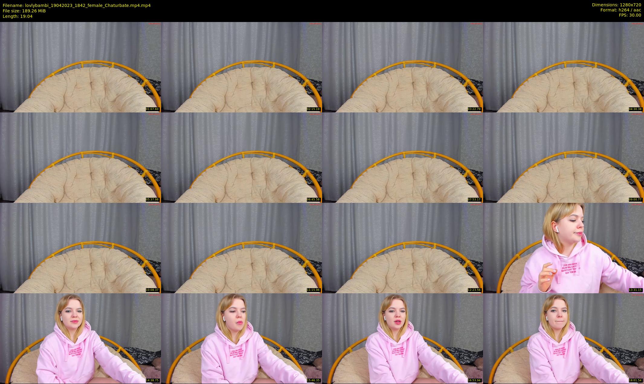 lovlybambi — 20 minute Chaturbate female cam show recording, 720p, Apr 19, 2023