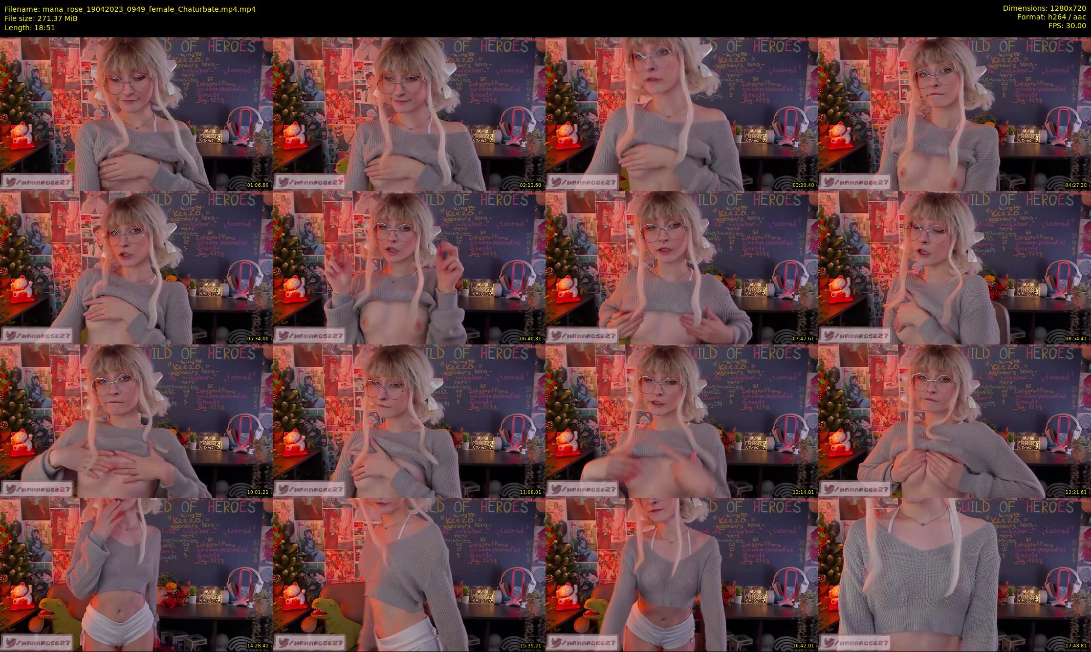 mana_rose — 19 minute Chaturbate female cam show recording, 720p, Apr 19, 2023