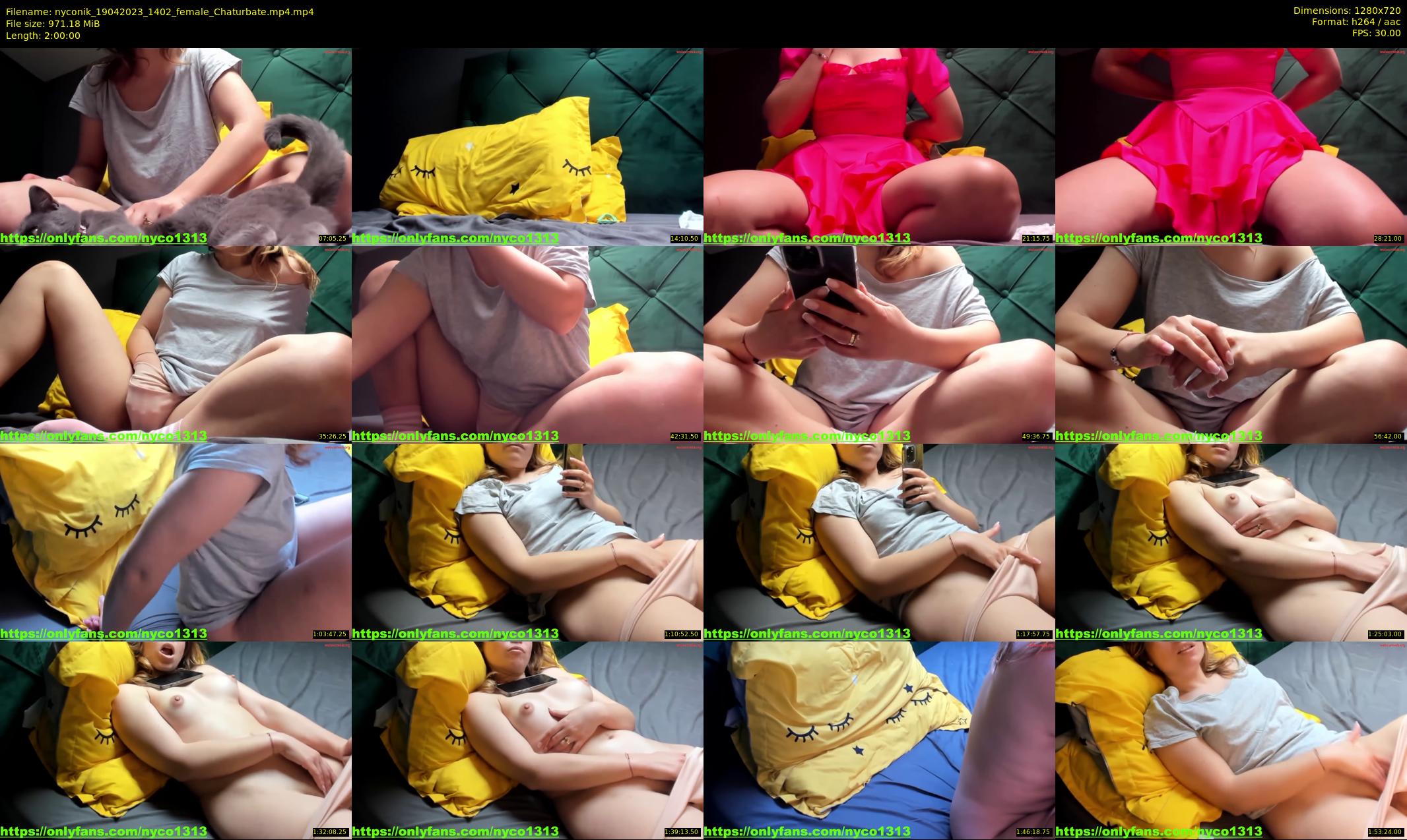 nyconik — 120 minute Chaturbate female cam show recording, 720p, Apr 19, 2023