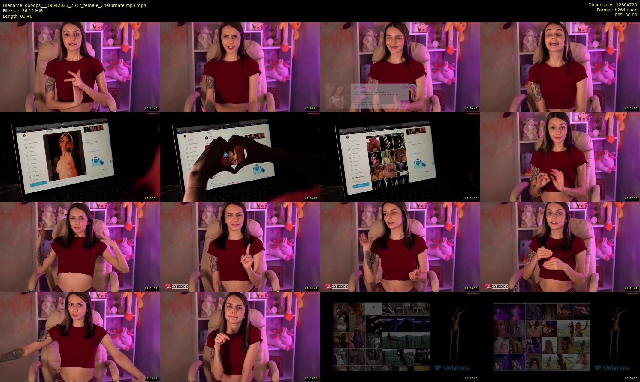 oooops__ — 4 minute Chaturbate female cam show recording, 720p, Apr 19, 2023