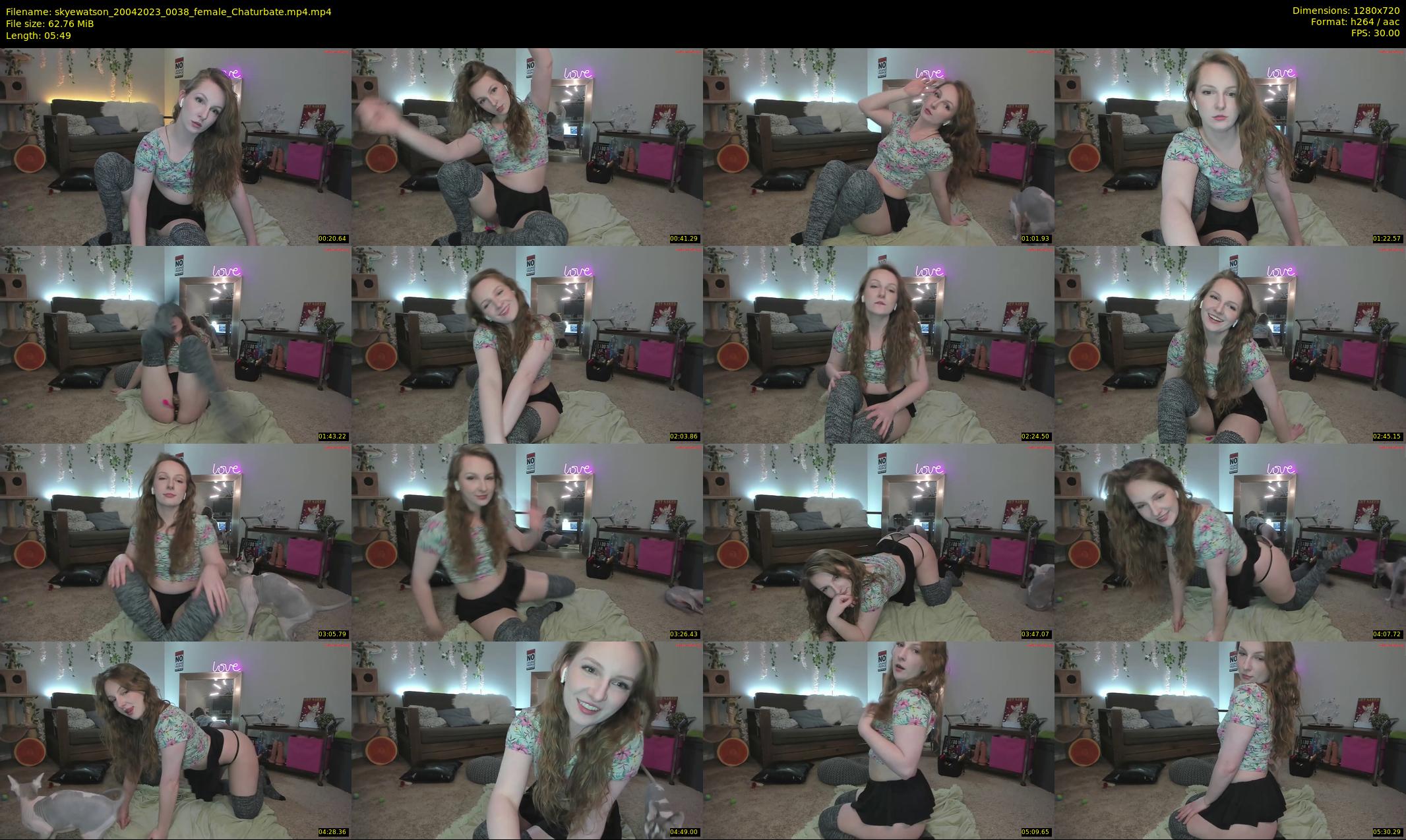 skyewatson — 6 minute Chaturbate female cam show recording, 720p, Apr 20, 2023
