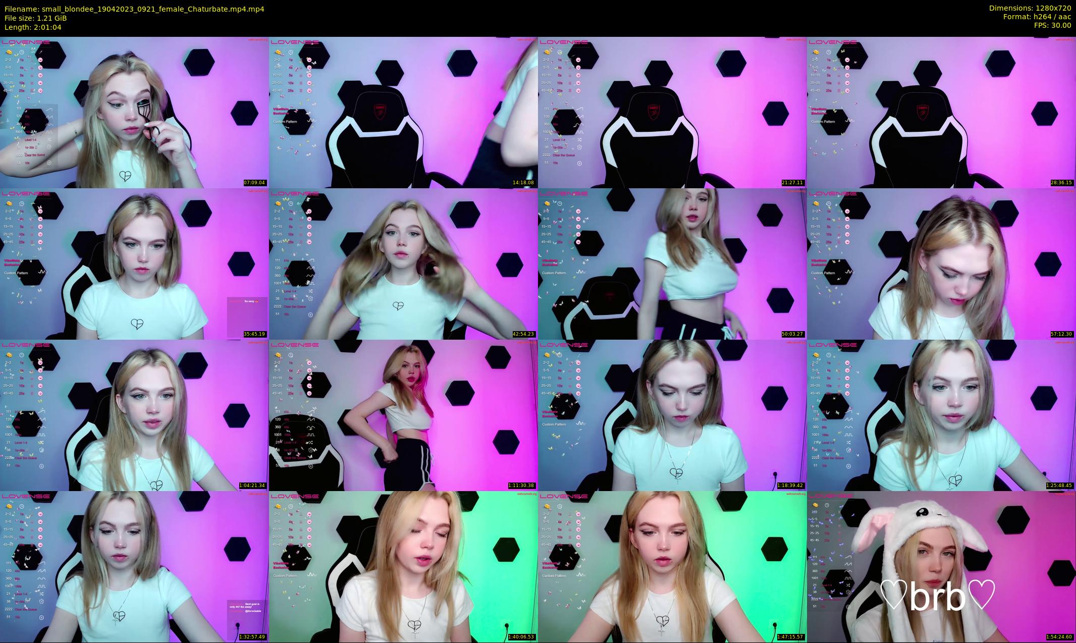 small_blondee — 122 minute Chaturbate female cam show recording, 720p, Apr 19, 2023