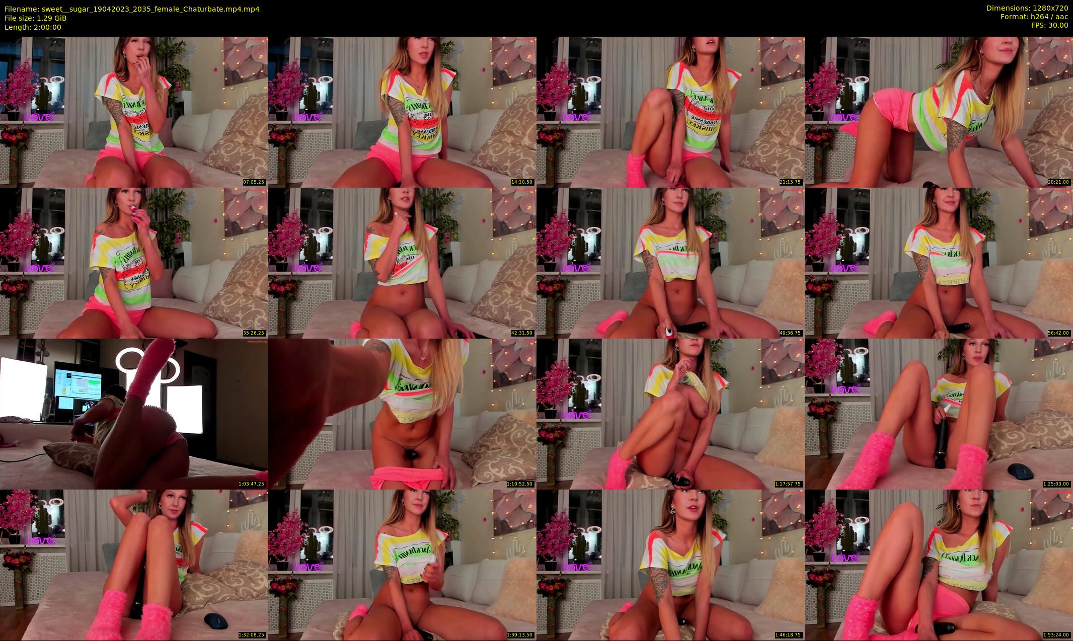 sweet__sugar — 120 minute Chaturbate female cam show recording, 720p, Apr 19, 2023