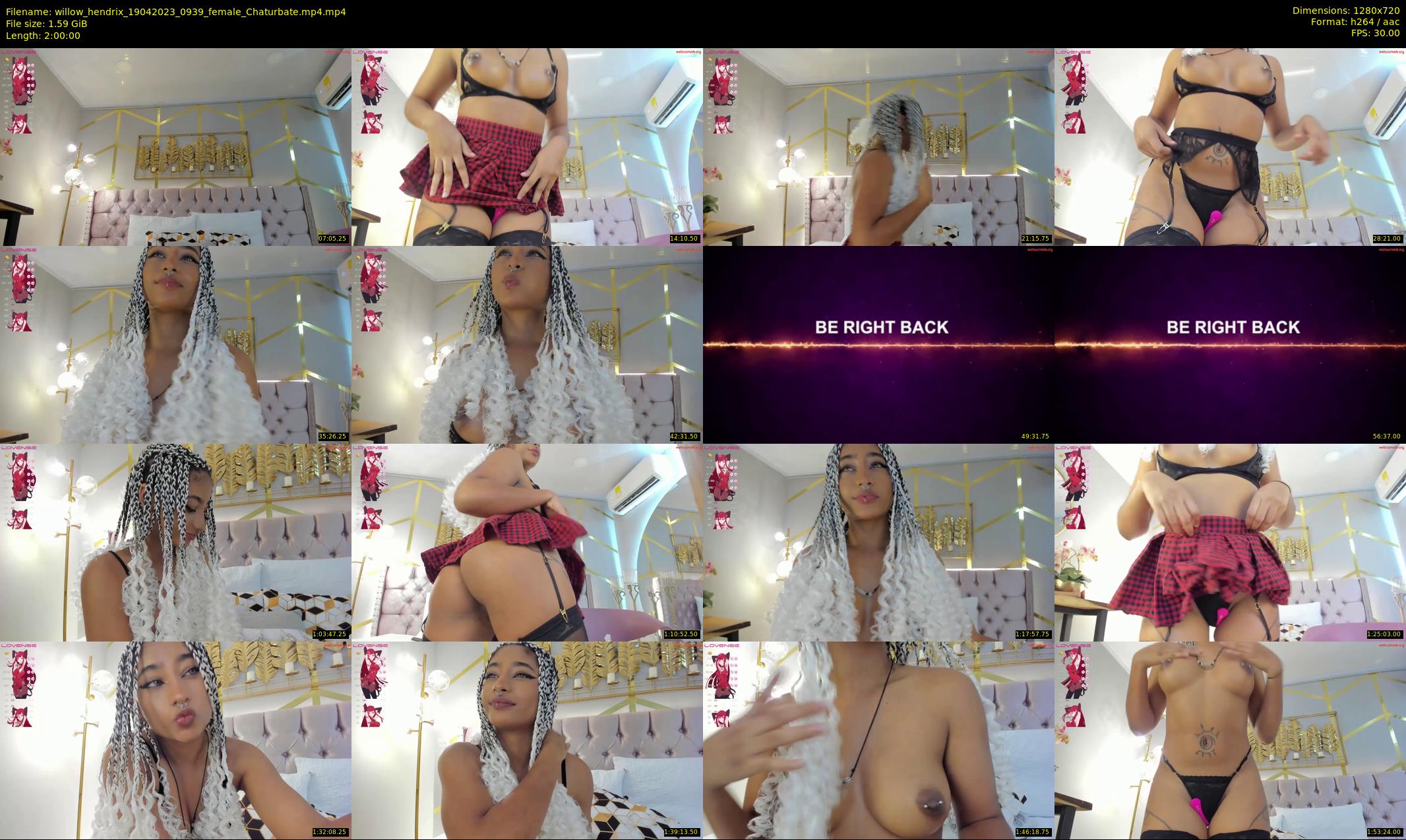 willow_hendrix — 120 minute Chaturbate female cam show recording, 720p, Apr 19, 2023