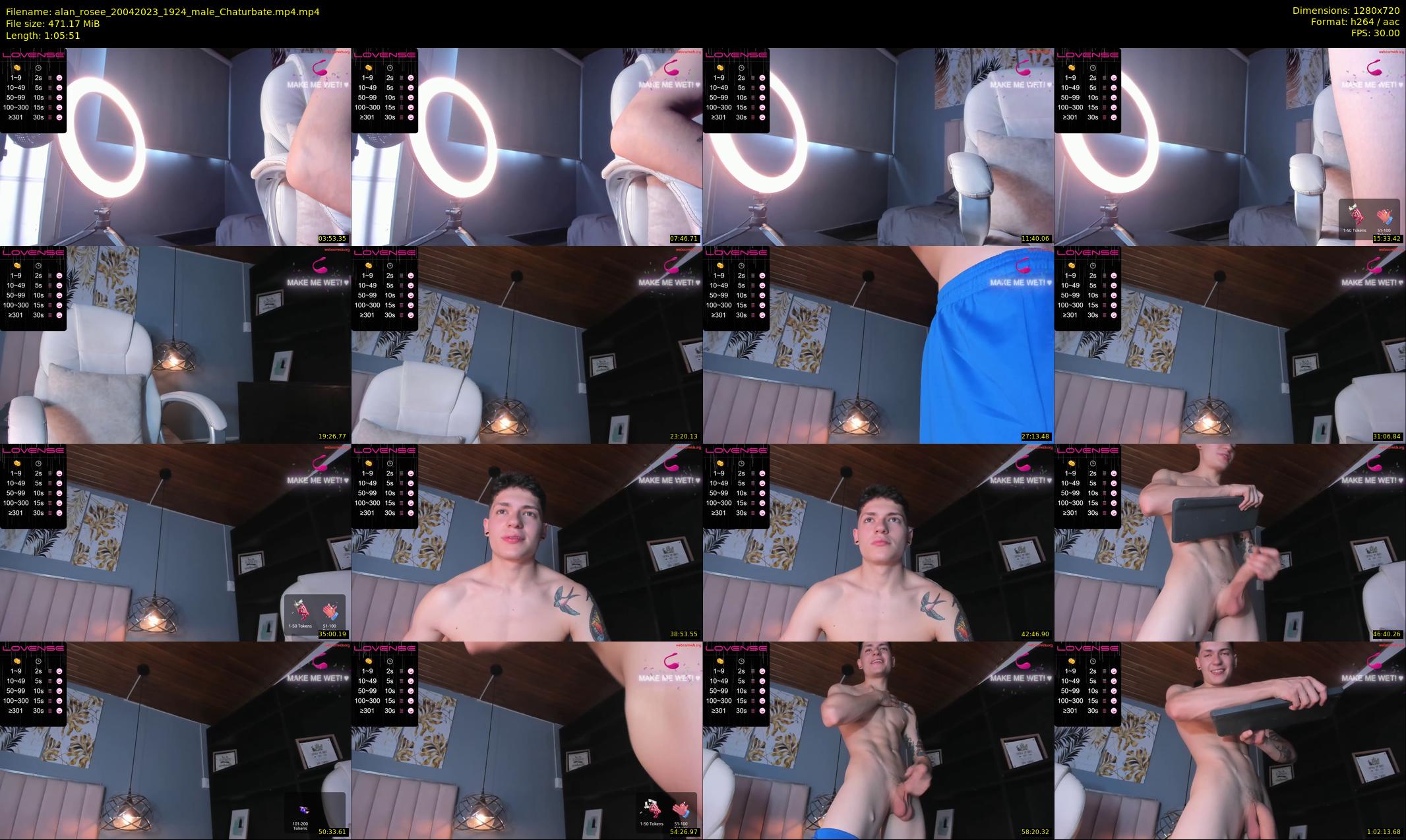 alan_rosee — 66 minute Chaturbate male cam show recording, 720p, Apr 20, 2023