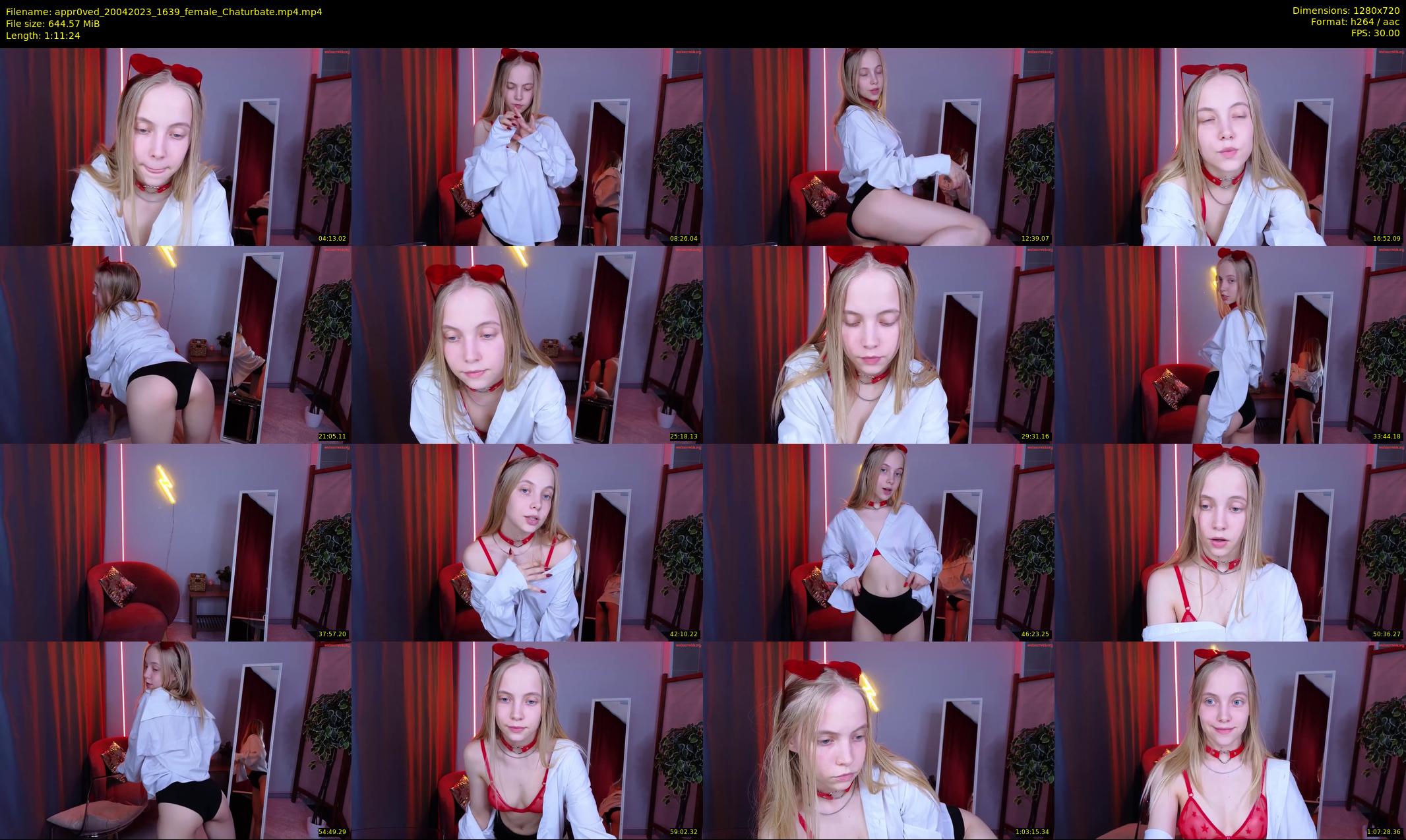appr0ved — 72 minute Chaturbate female cam show recording, 720p, Apr 20, 2023