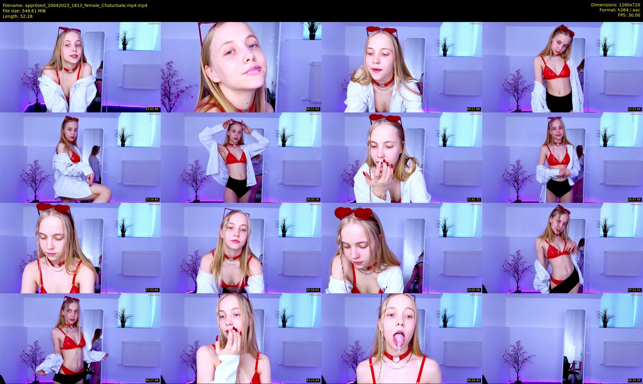 appr0ved — 53 minute Chaturbate female cam show recording, 720p, Apr 20, 2023