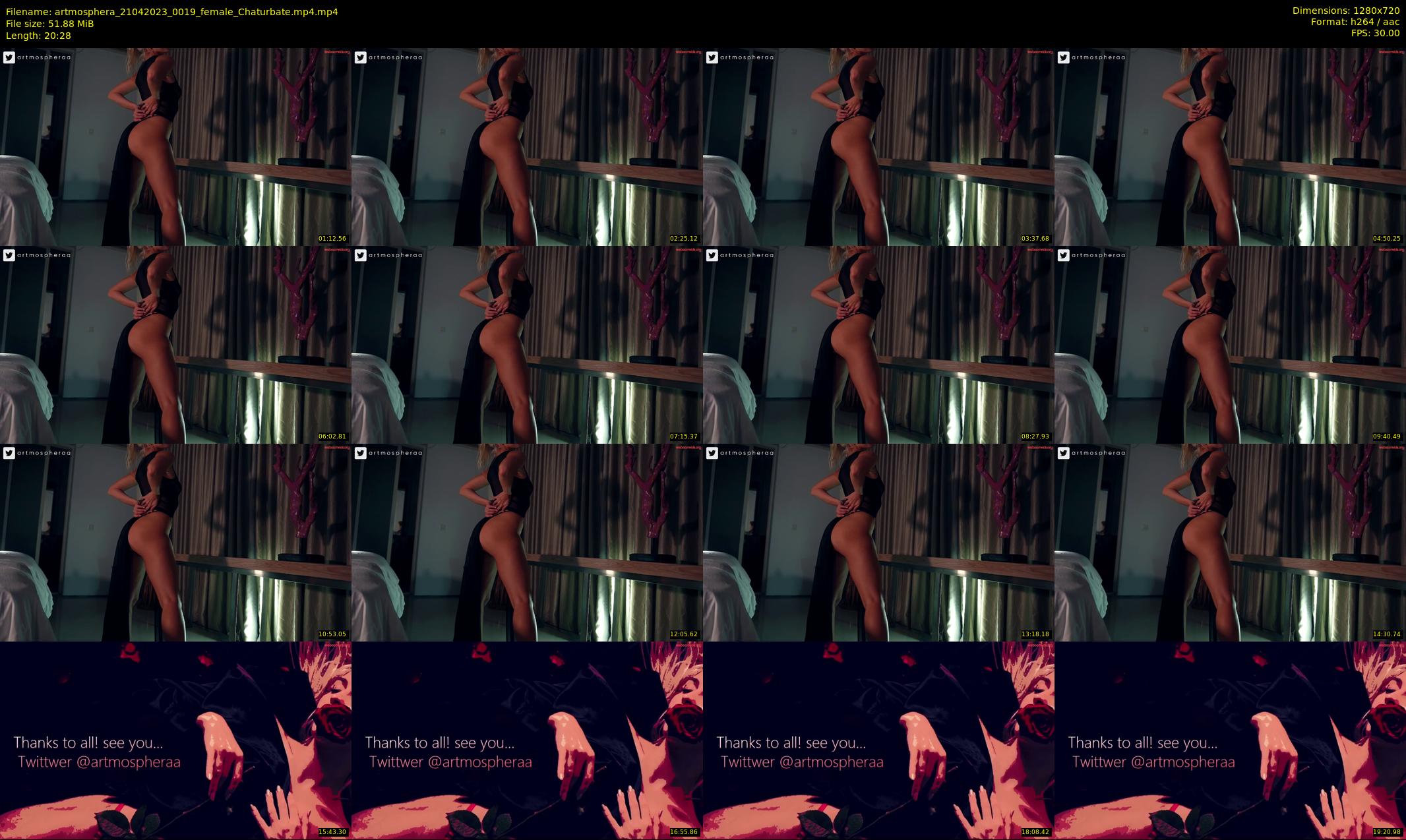 artmosphera — 21 minute Chaturbate female cam show recording, 720p, Apr 21, 2023