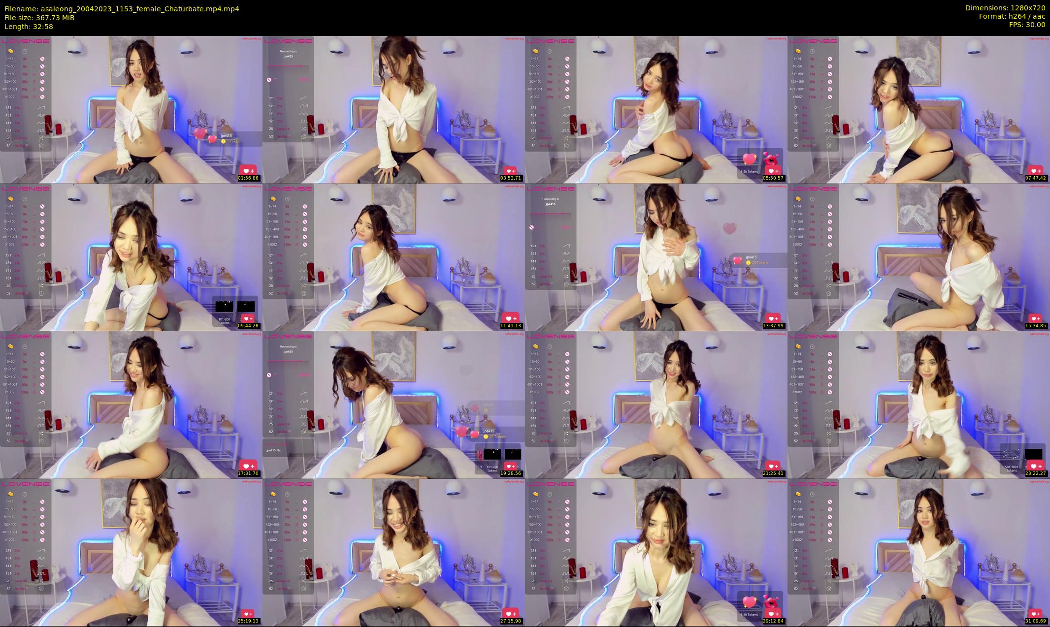 asaleong — 33 minute Chaturbate female cam show recording, 720p, Apr 20, 2023