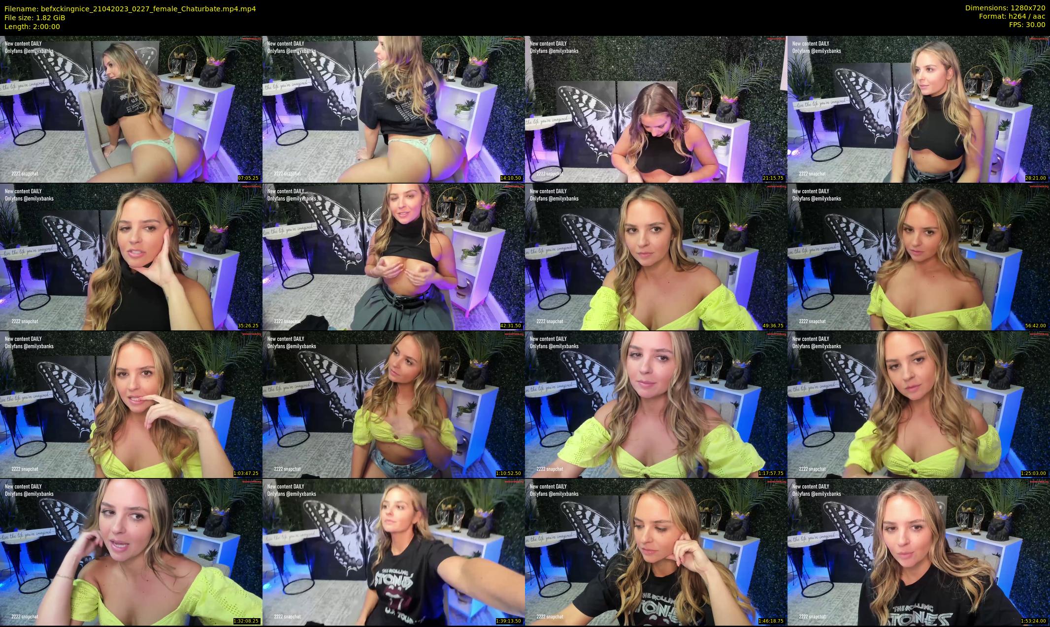 befxckingnice — 120 minute Chaturbate female cam show recording, 720p, Apr 21, 2023