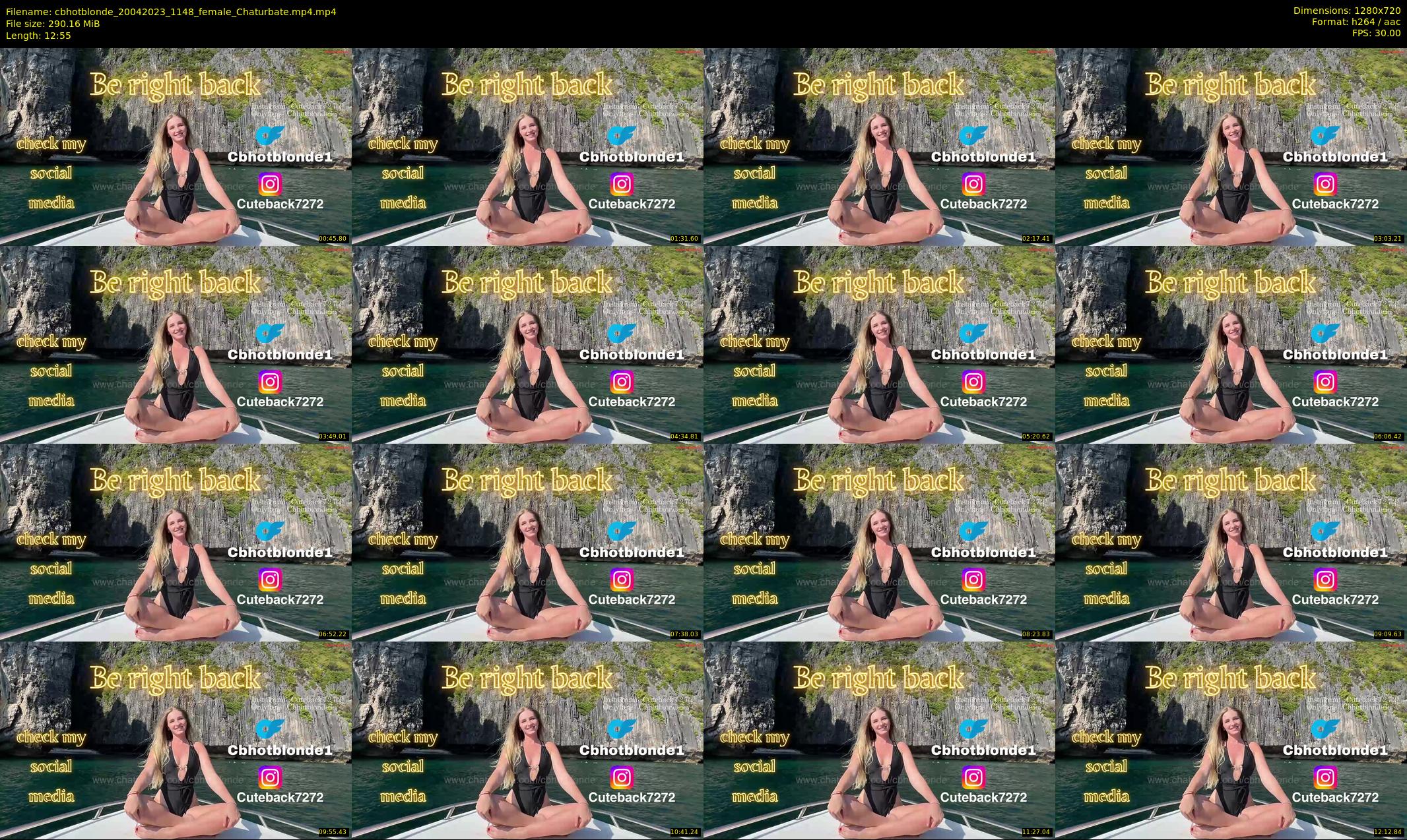 cbhotblonde — 13 minute Chaturbate female cam show recording, 720p, Apr 20, 2023