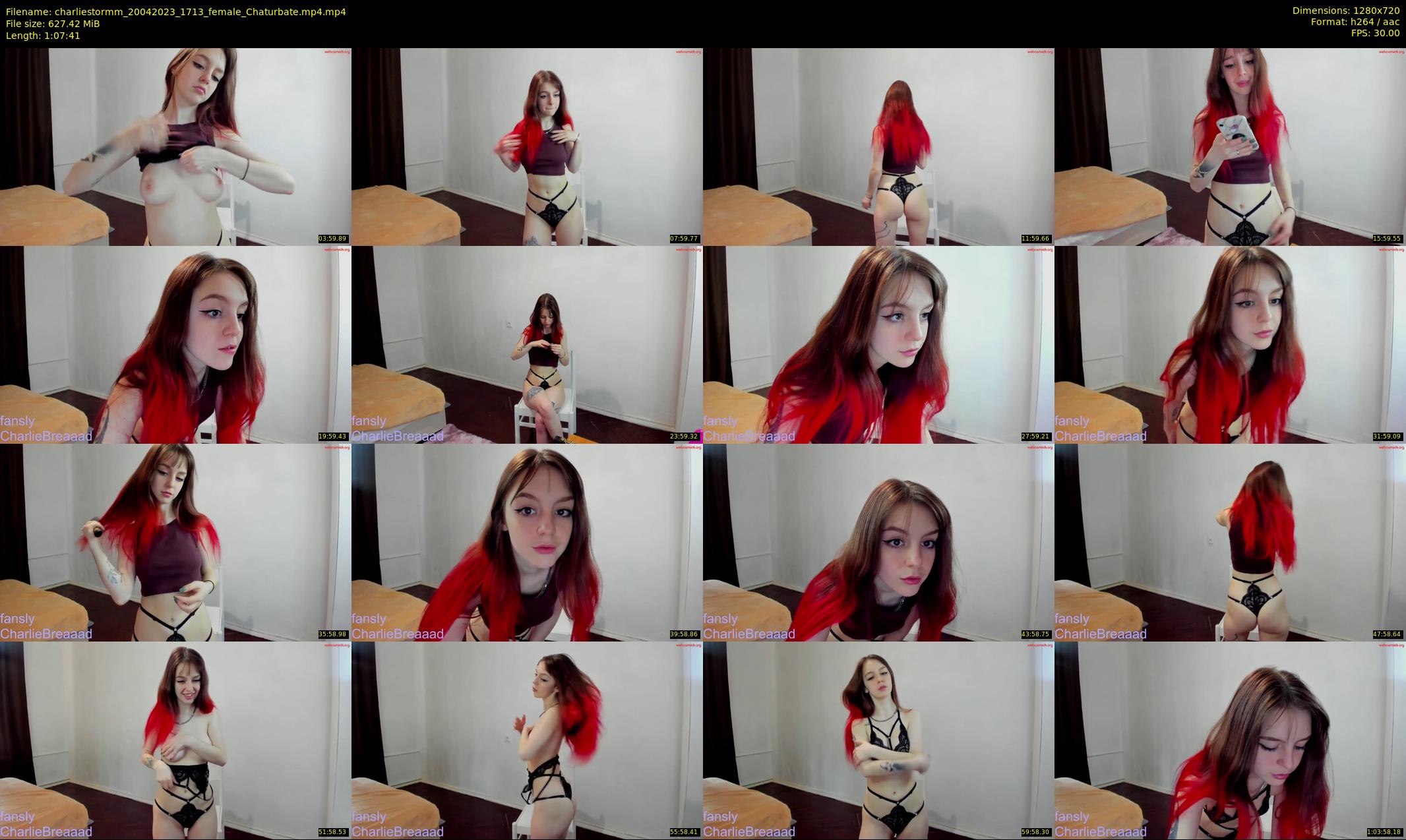 charliestormm — 68 minute Chaturbate female cam show recording, 720p, Apr 20, 2023