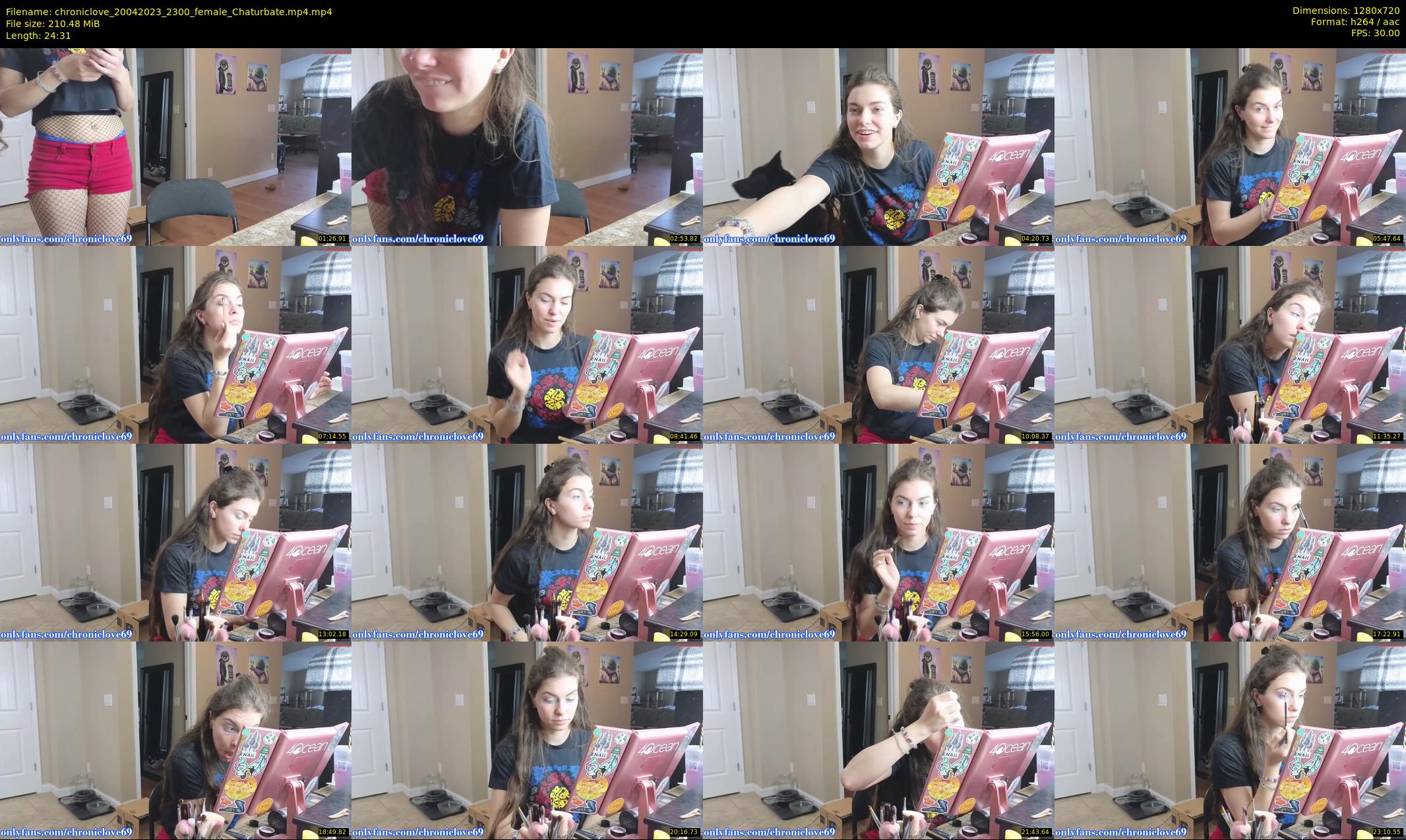 chroniclove — 25 minute Chaturbate female cam show recording, 720p, Apr 20, 2023