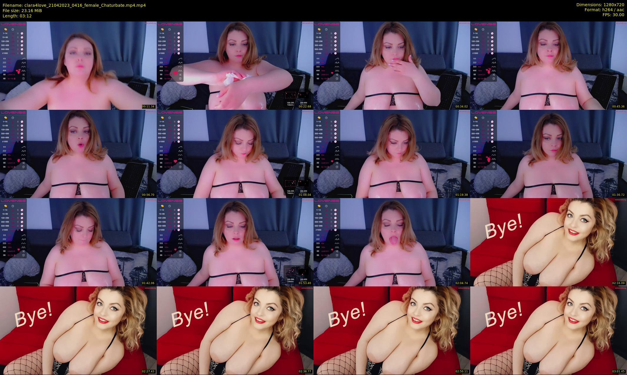 clara4love — 4 minute Chaturbate female cam show recording, 720p, Apr 21, 2023