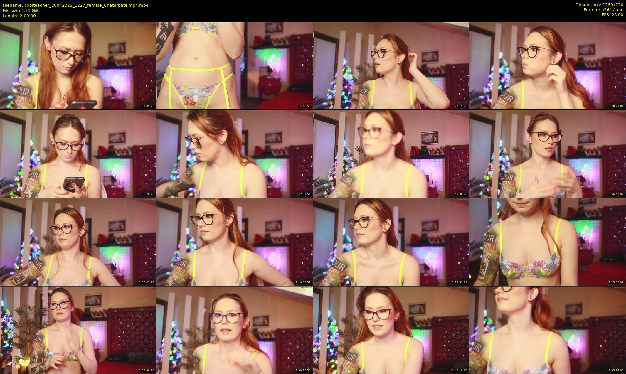 coolteacher — 120 minute Chaturbate female cam show recording, 720p, Apr 20, 2023