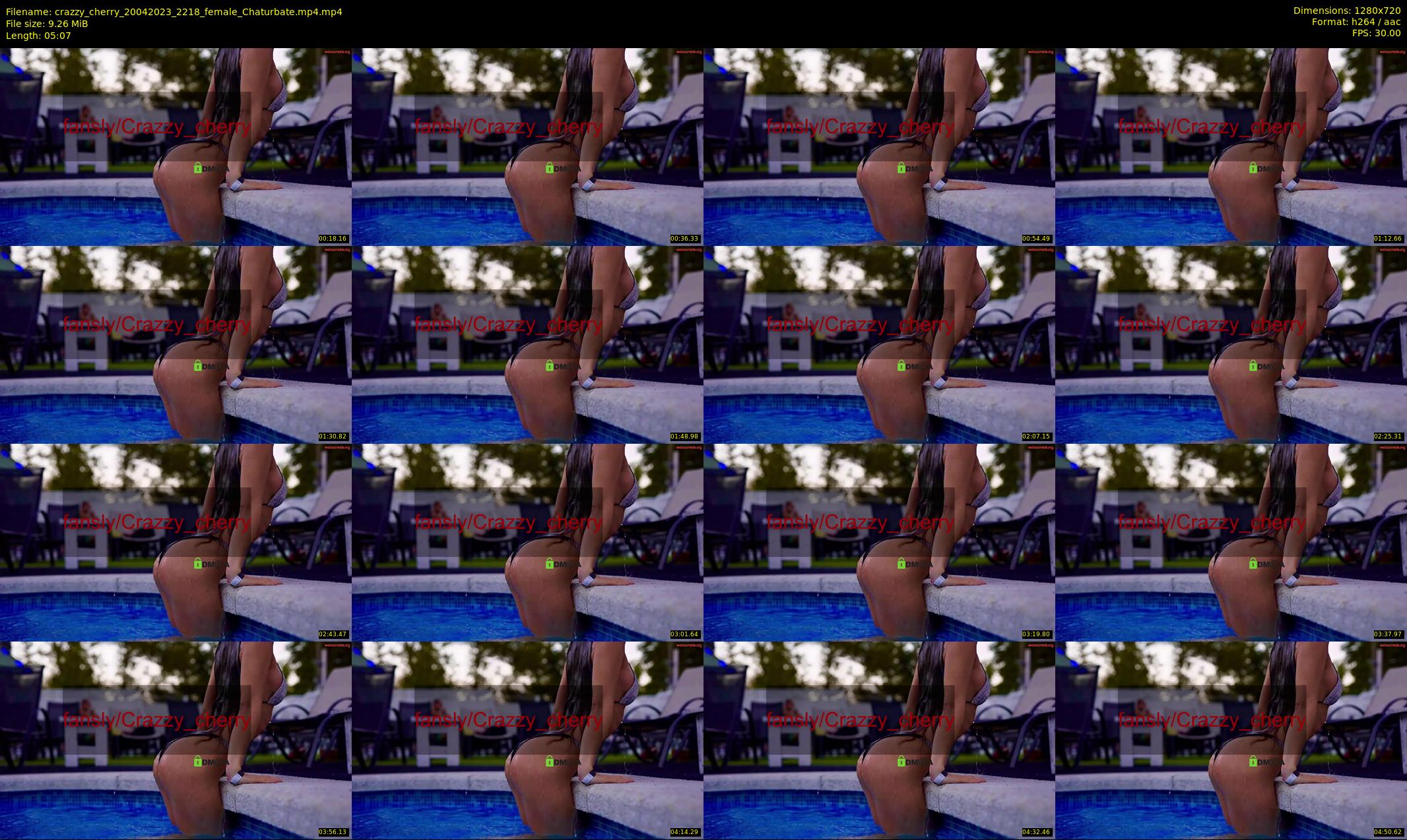 crazzy_cherry — 6 minute Chaturbate female cam show recording, 720p, Apr 20, 2023