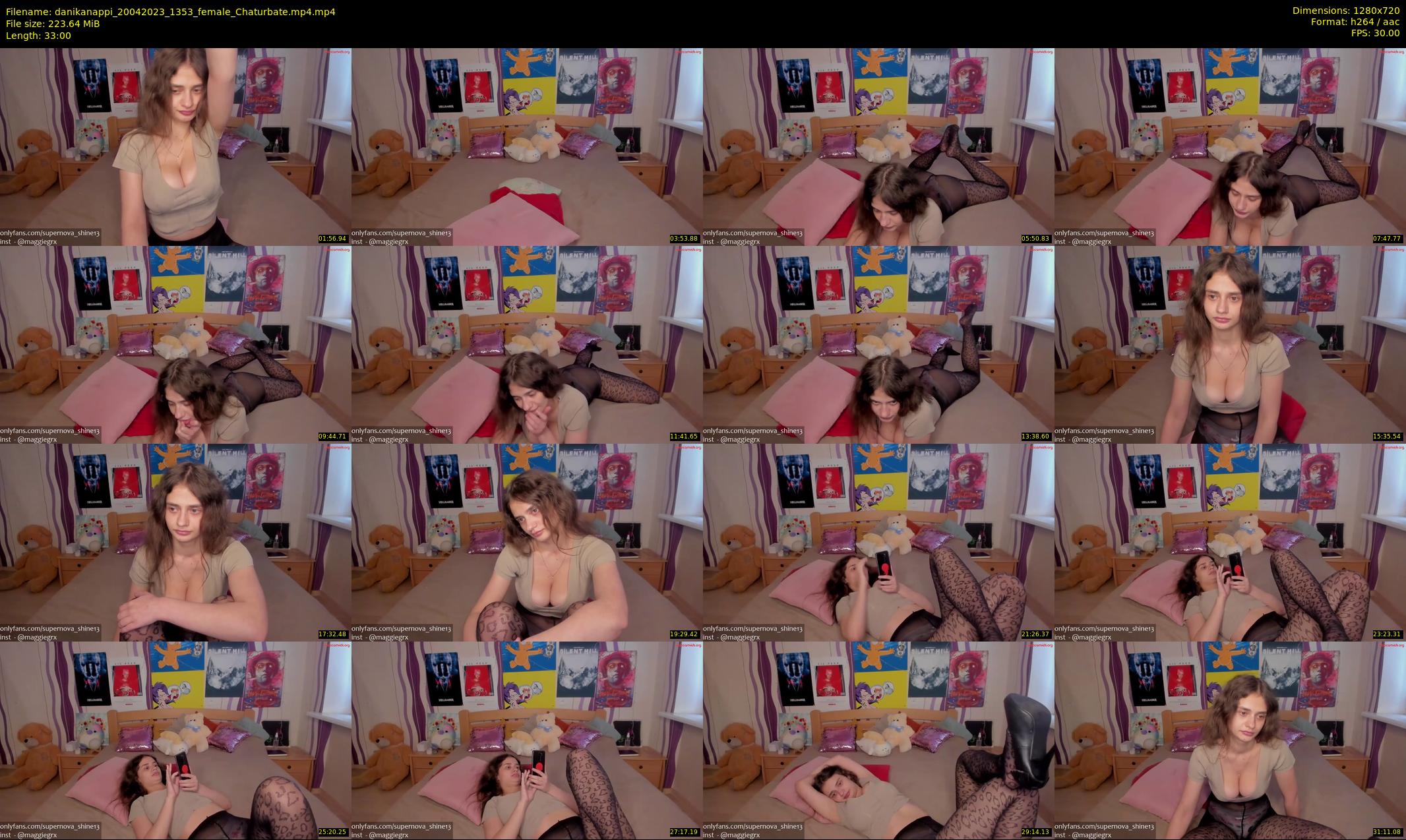 danikanappi — 33 minute Chaturbate female cam show recording, 720p, Apr 20, 2023