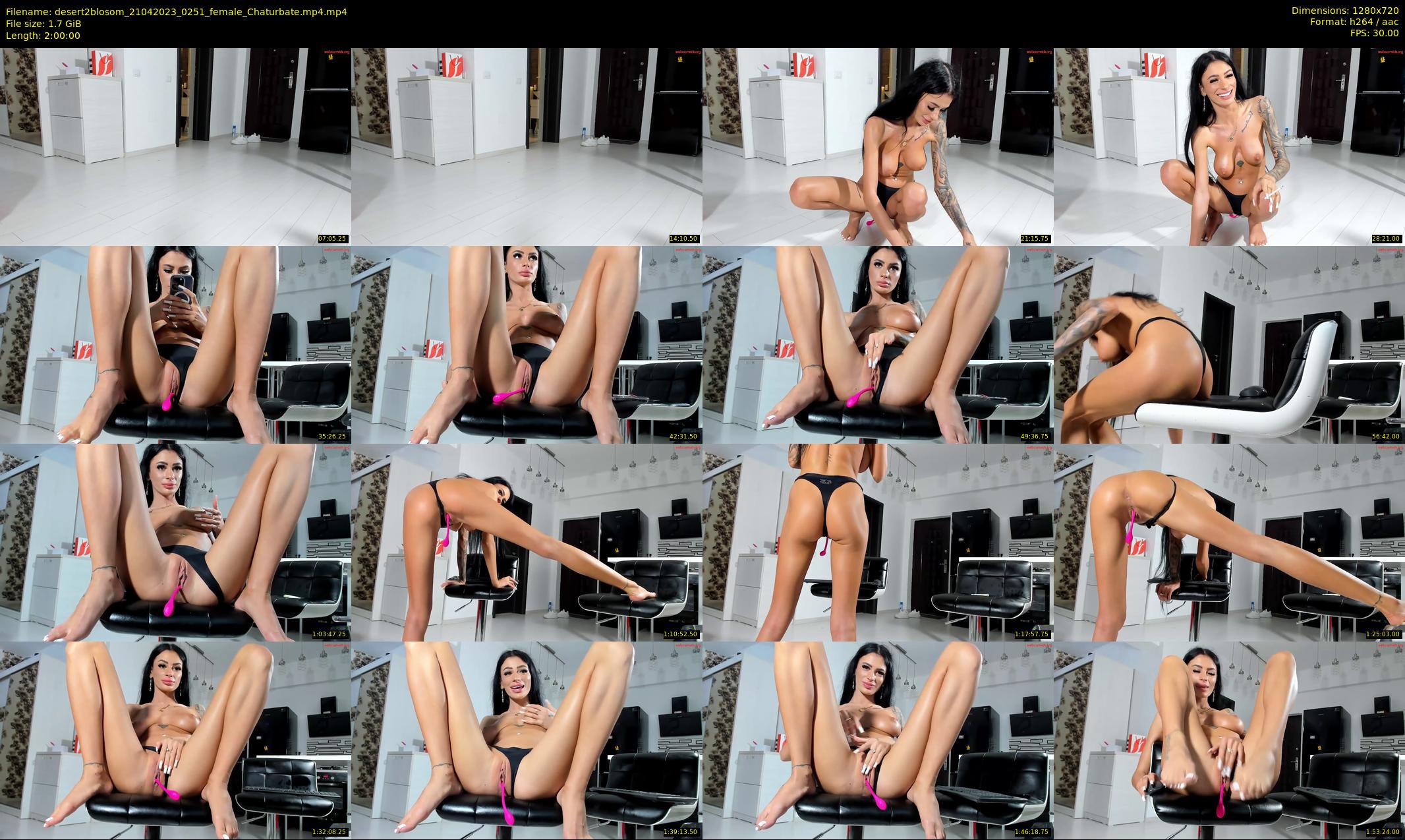 desert2blosom — 120 minute Chaturbate female cam show recording, 720p, Apr 21, 2023