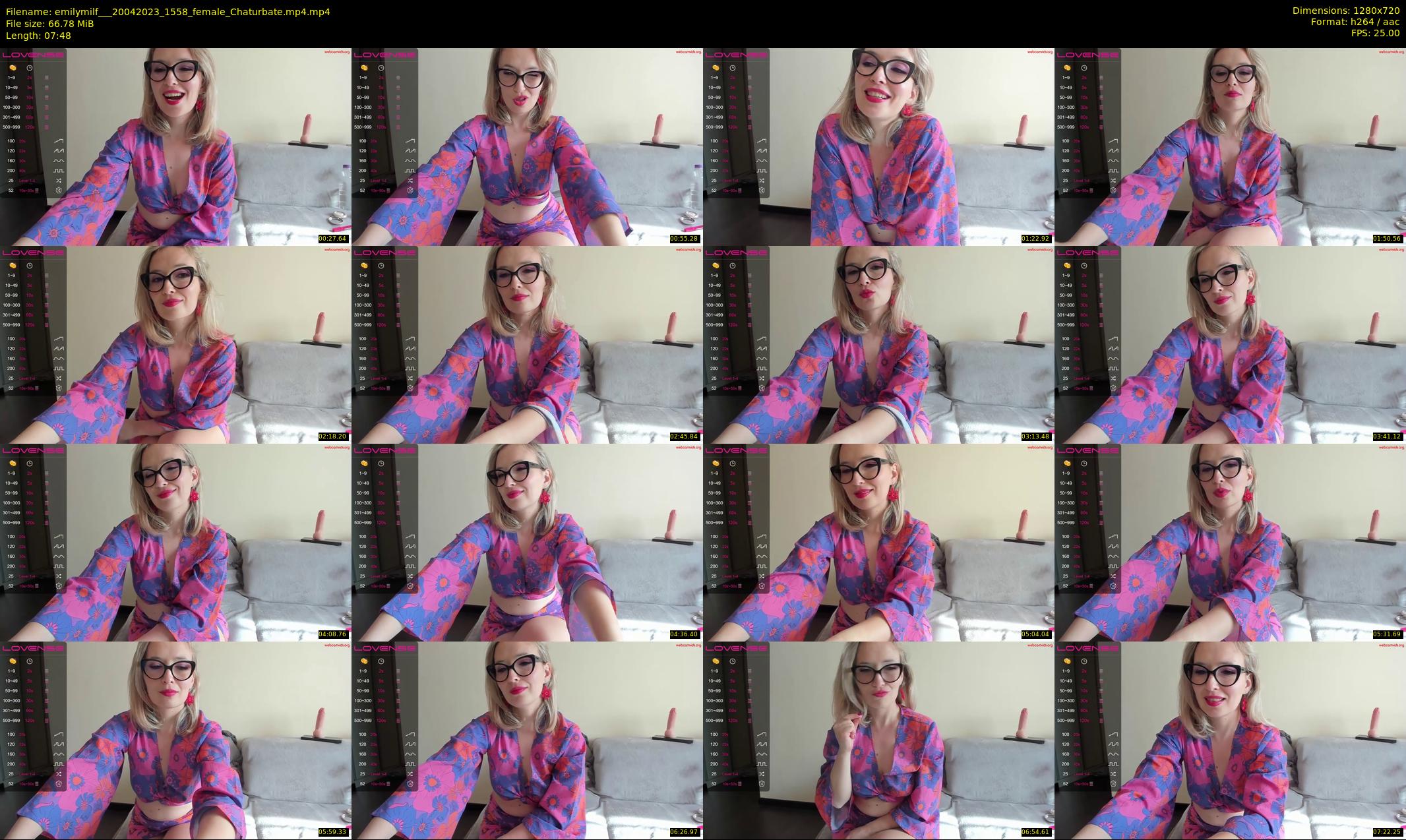 emilymilf__ — 8 minute Chaturbate female cam show recording, 720p, Apr 20, 2023
