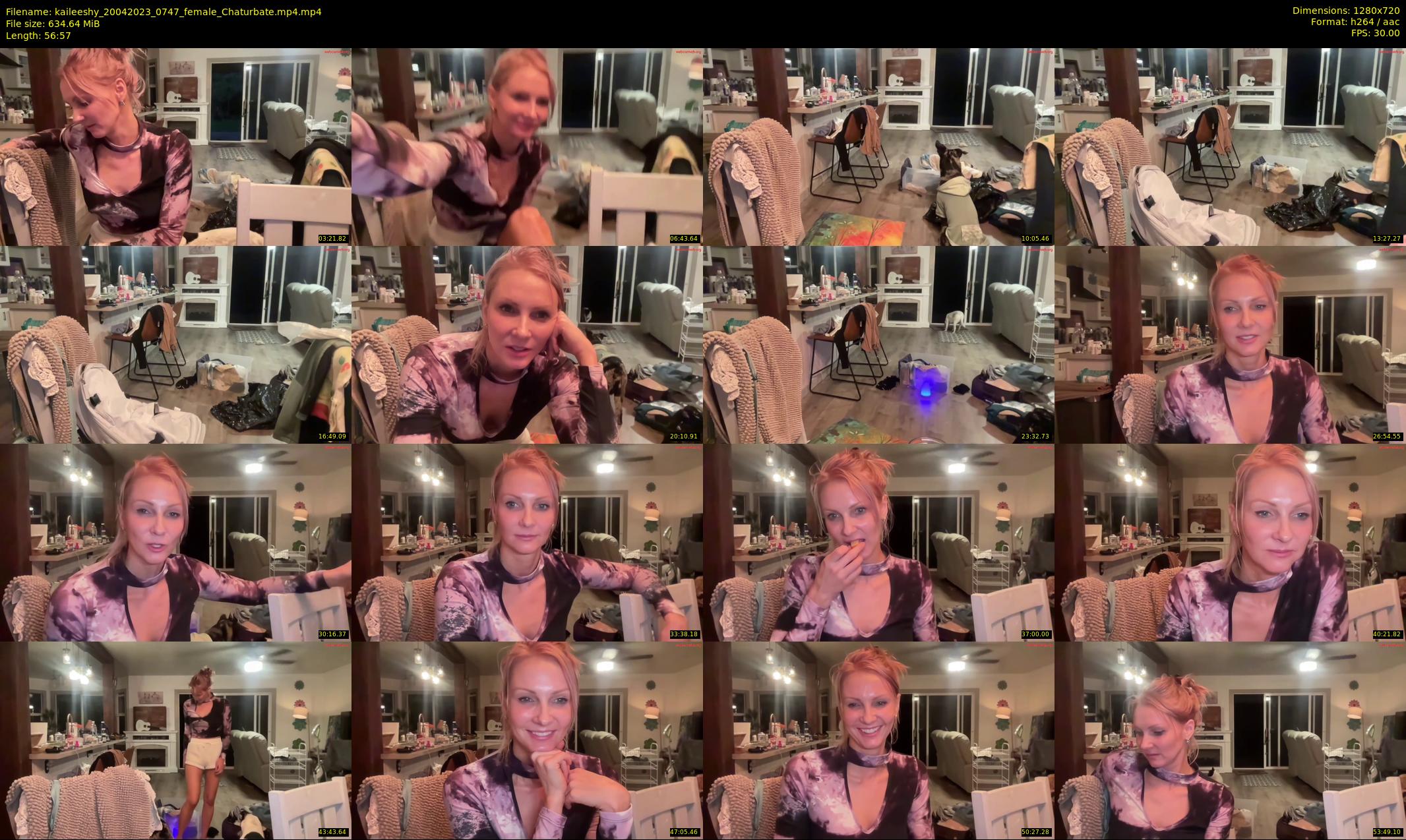 kaileeshy — 57 minute Chaturbate female cam show recording, 720p, Apr 20, 2023