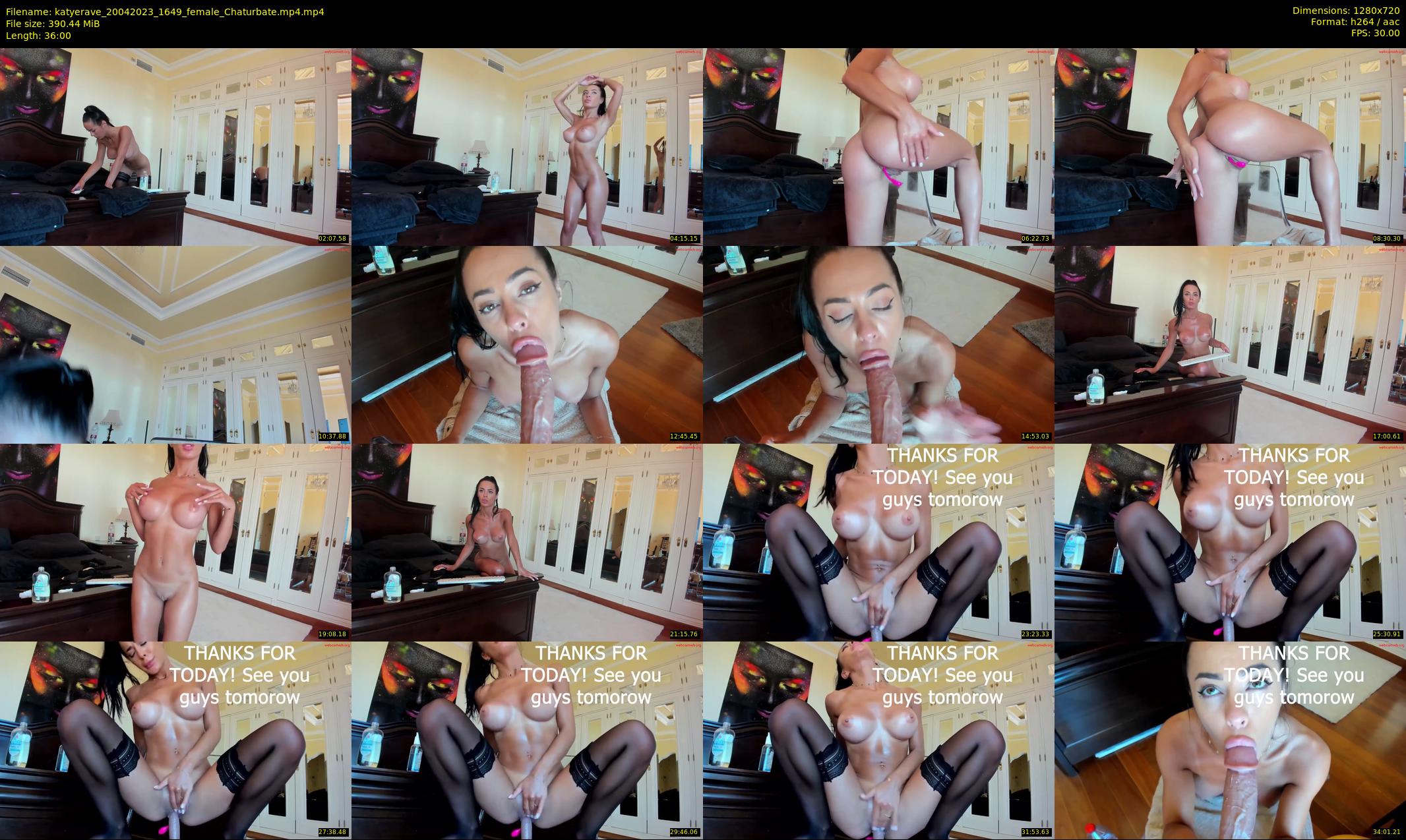 katyerave — 36 minute Chaturbate female cam show recording, 720p, Apr 20, 2023