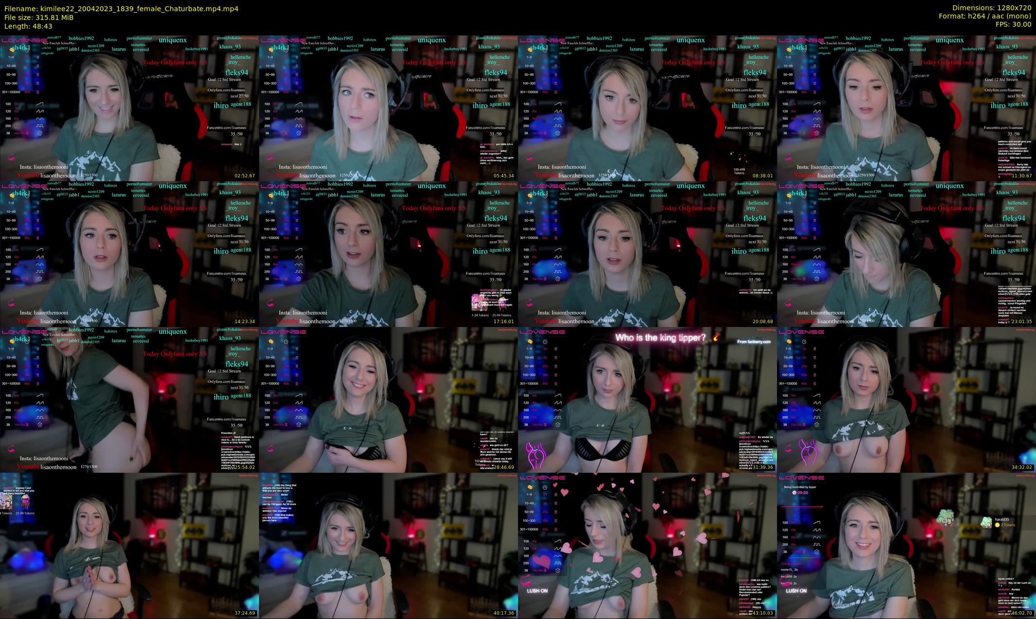kimilee22 — 49 minute Chaturbate female cam show recording, 720p, Apr 20, 2023