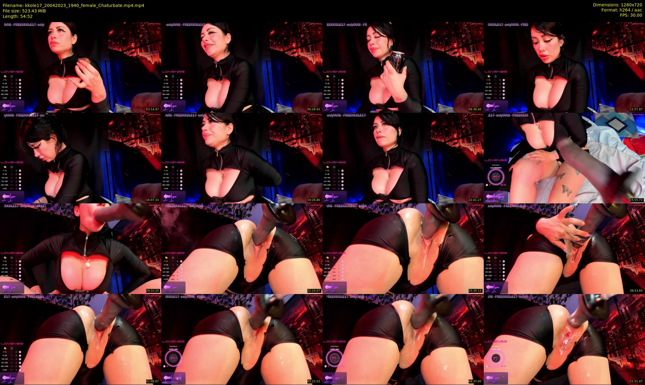 kkole17 — 55 minute Chaturbate female cam show recording, 720p, Apr 20, 2023