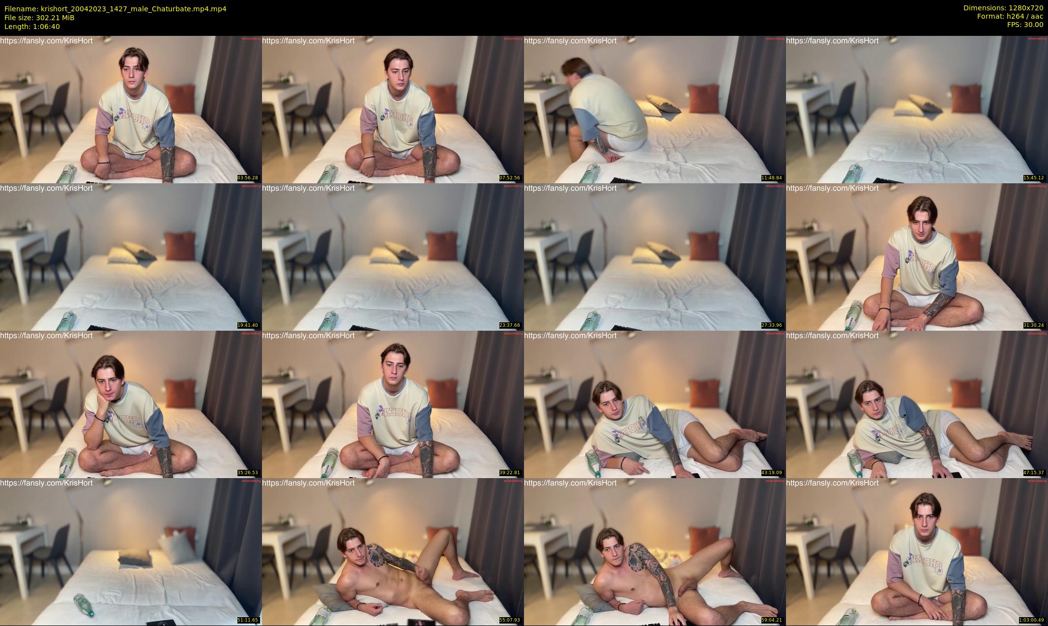 krishort — 67 minute Chaturbate male cam show recording, 720p, Apr 20, 2023