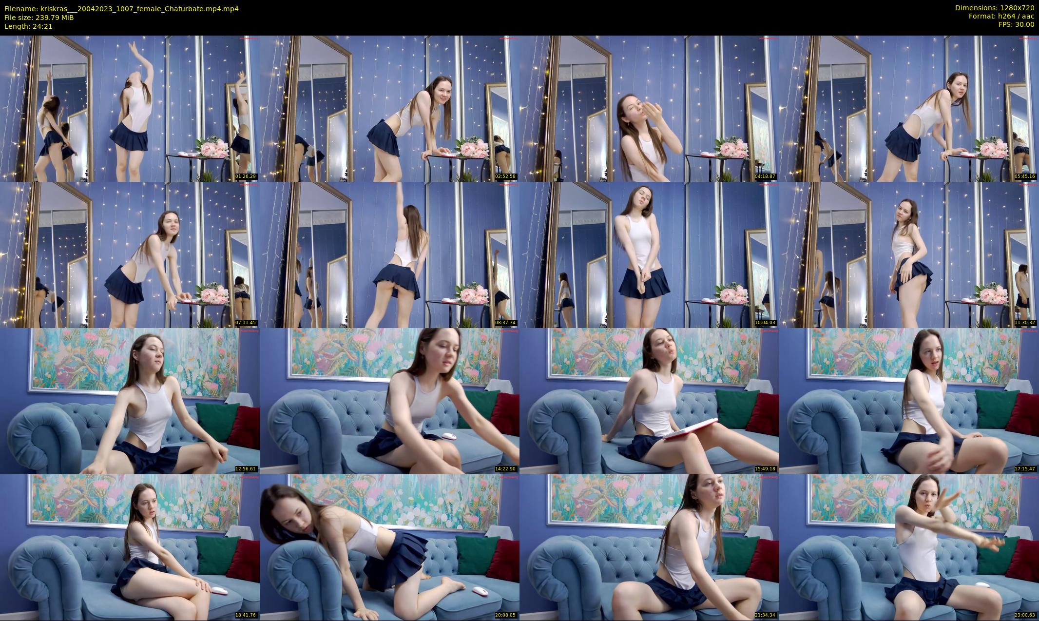 kriskras__ — 25 minute Chaturbate female cam show recording, 720p, Apr 20, 2023