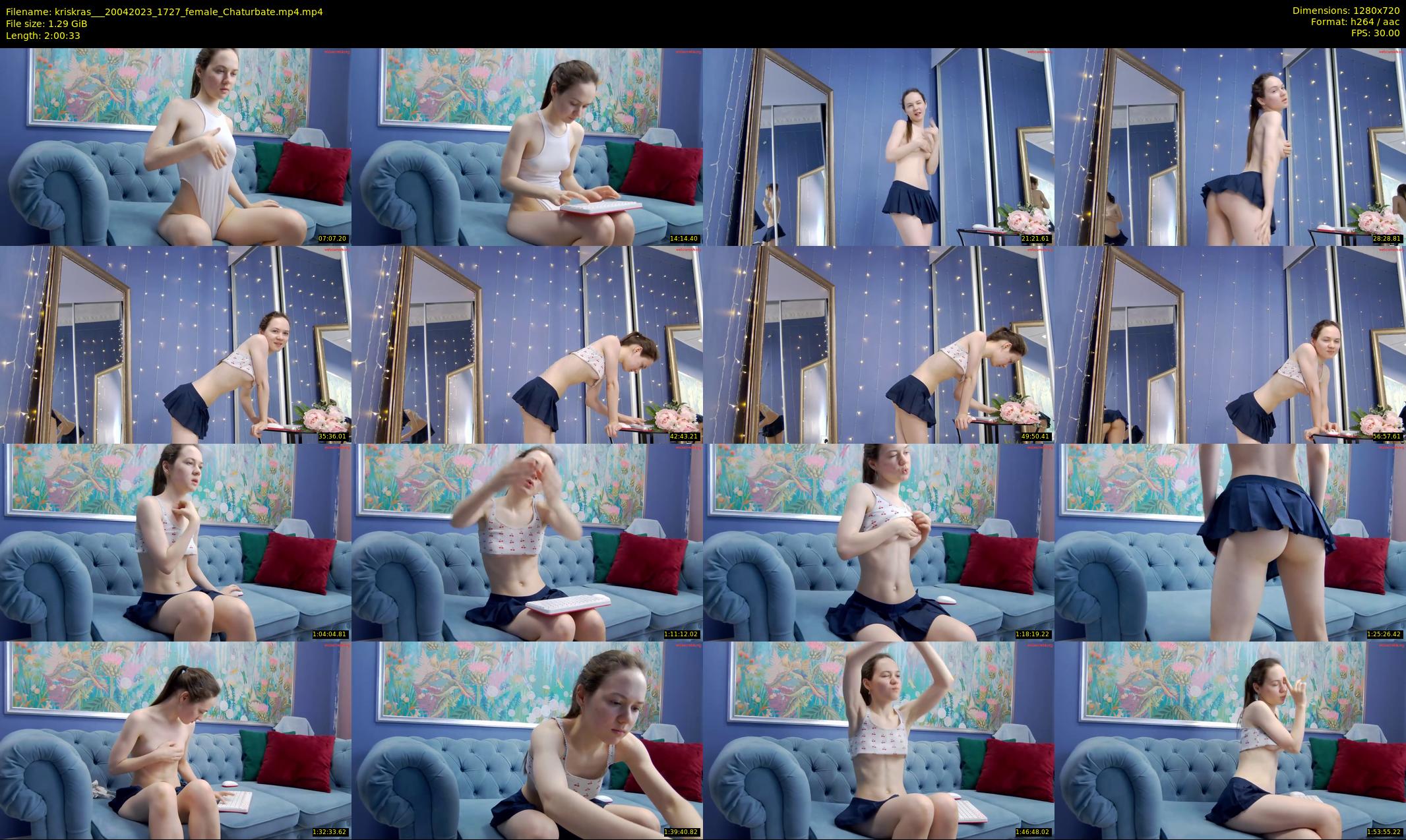kriskras__ — 121 minute Chaturbate female cam show recording, 720p, Apr 20, 2023
