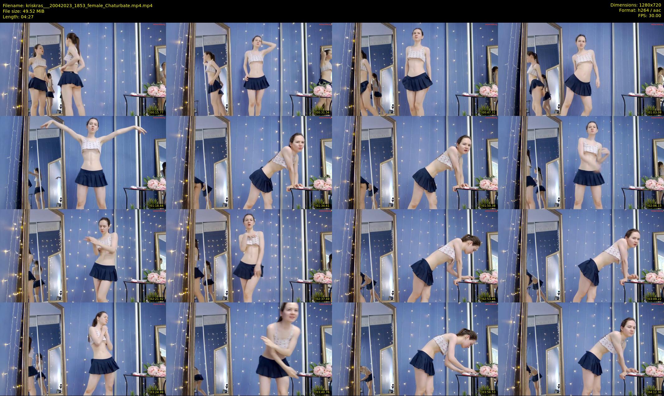 kriskras__ — 5 minute Chaturbate female cam show recording, 720p, Apr 20, 2023