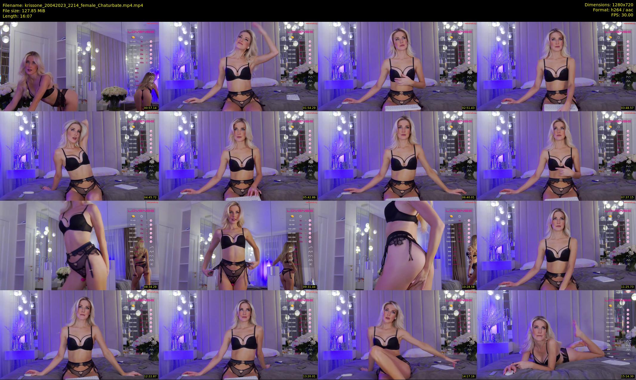 krissone — 17 minute Chaturbate female cam show recording, 720p, Apr 20, 2023