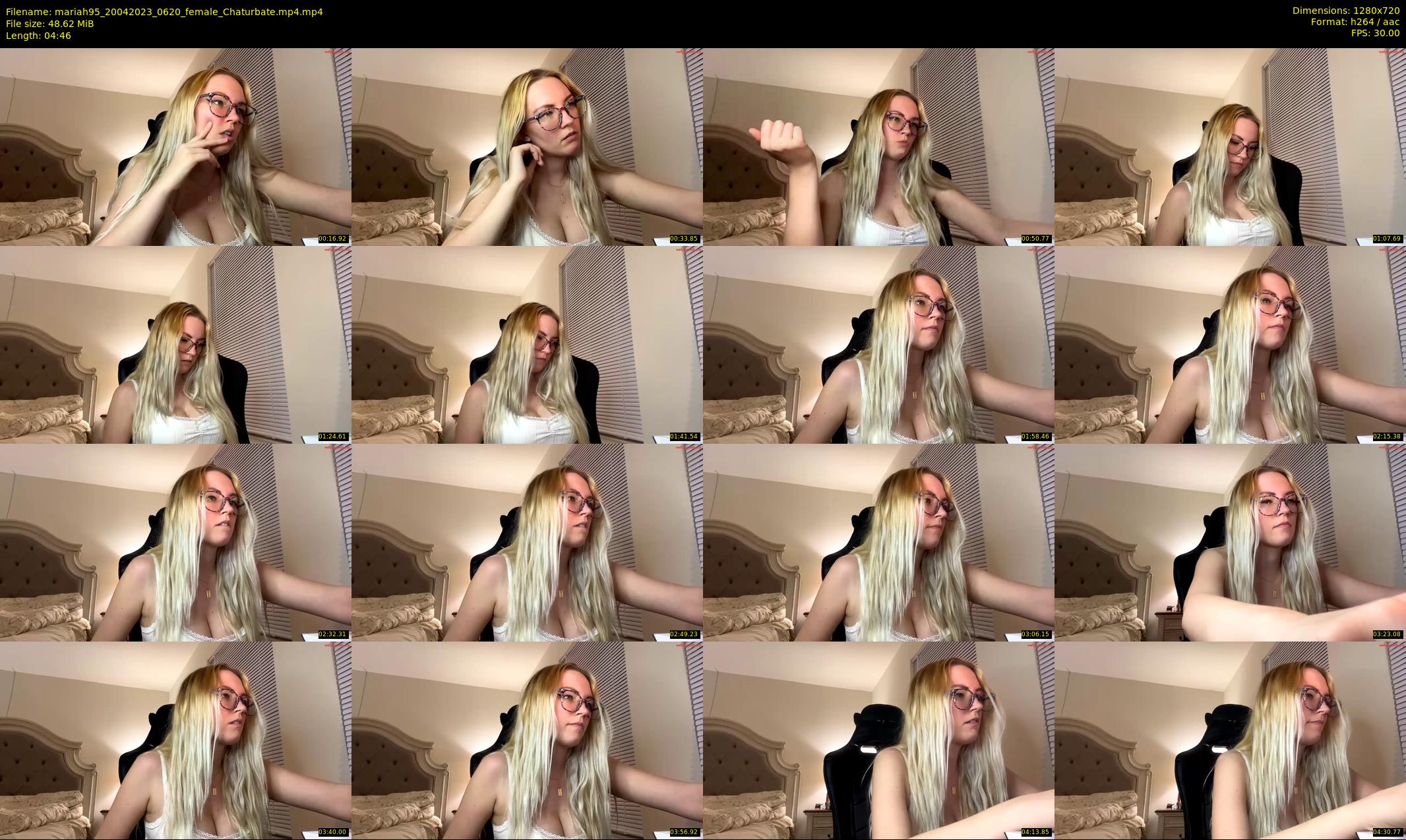 mariah95 — 5 minute Chaturbate female cam show recording, 720p, Apr 20, 2023