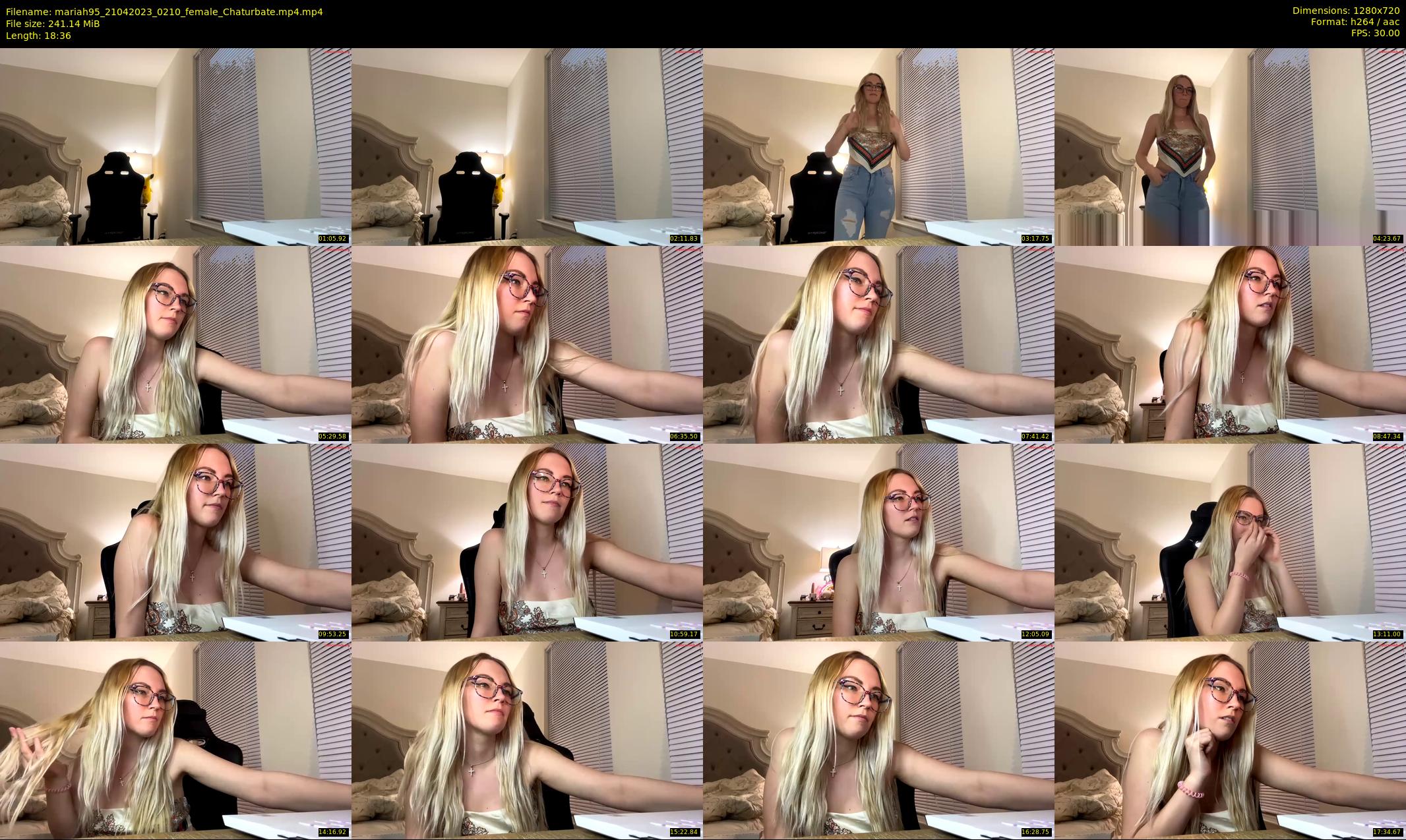 mariah95 — 19 minute Chaturbate female cam show recording, 720p, Apr 21, 2023