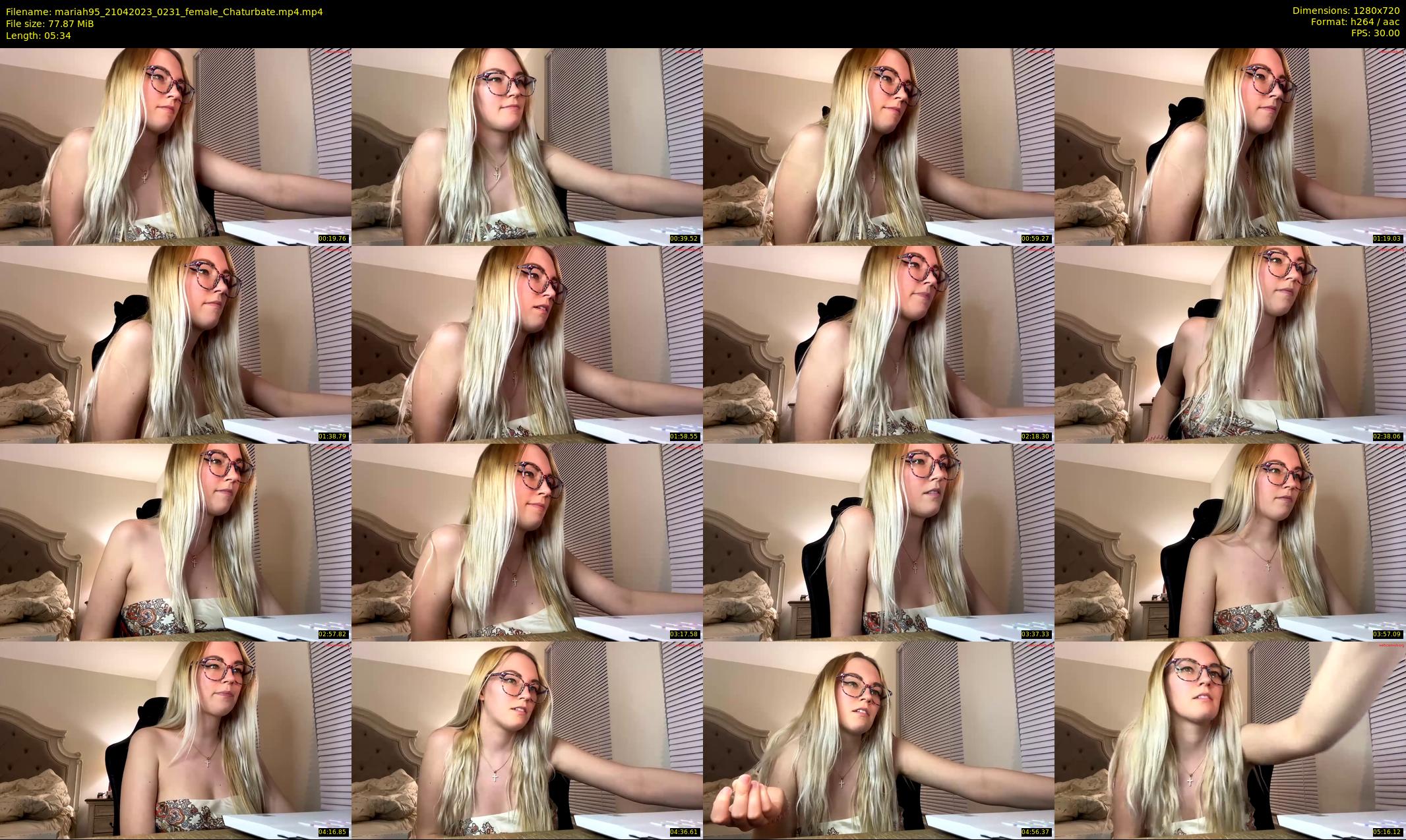mariah95 — 6 minute Chaturbate female cam show recording, 720p, Apr 21, 2023