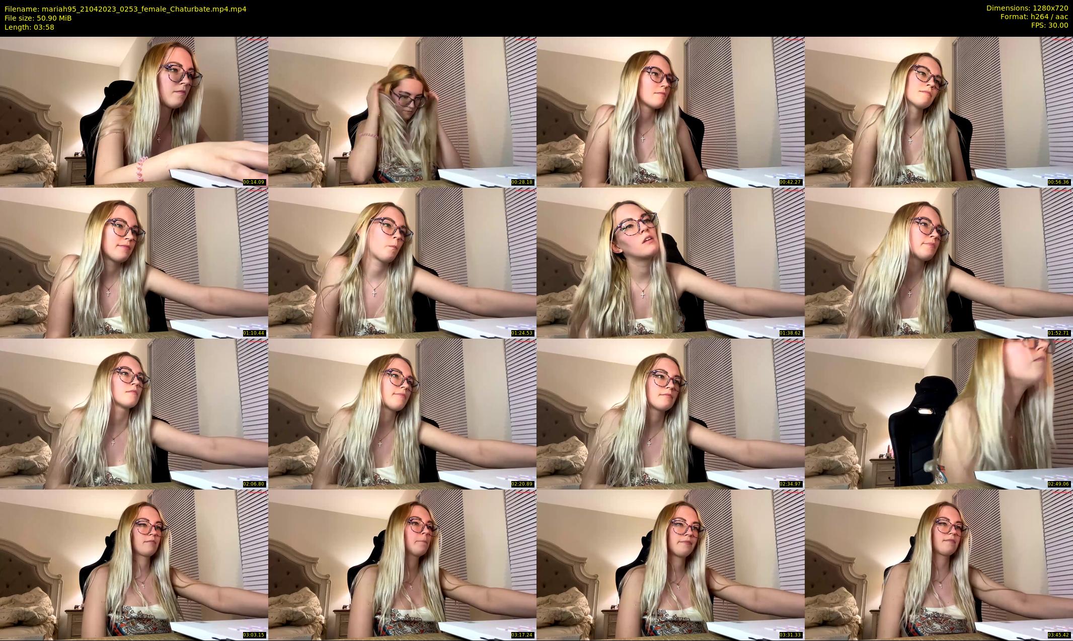 mariah95 — 4 minute Chaturbate female cam show recording, 720p, Apr 21, 2023