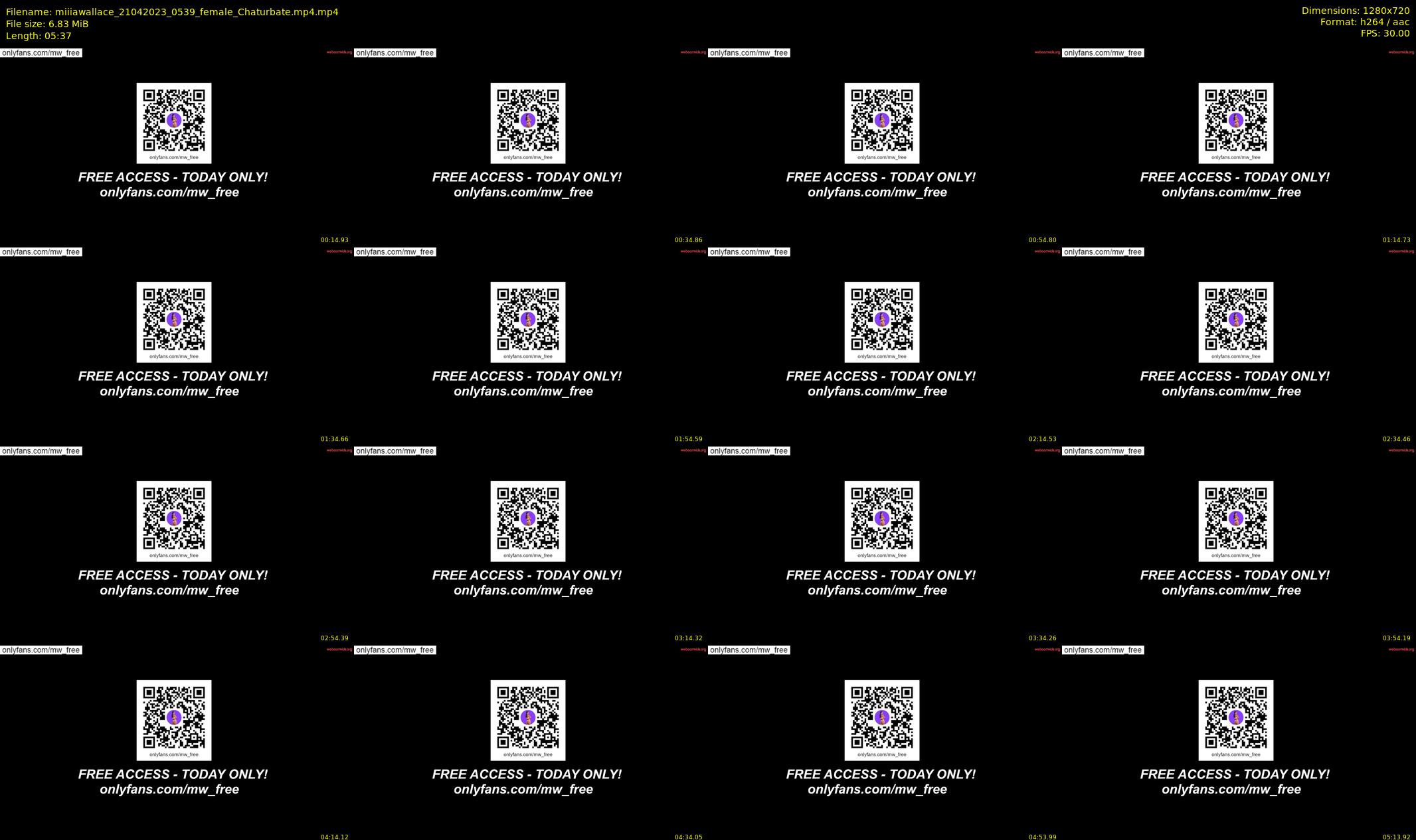 miiiawallace — 6 minute Chaturbate female cam show recording, 720p, Apr 21, 2023