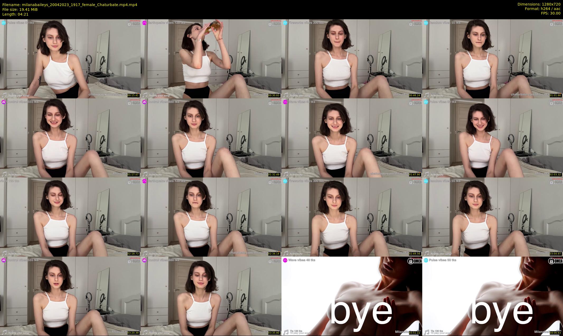 milanabaileys — 5 minute Chaturbate female cam show recording, 720p, Apr 20, 2023