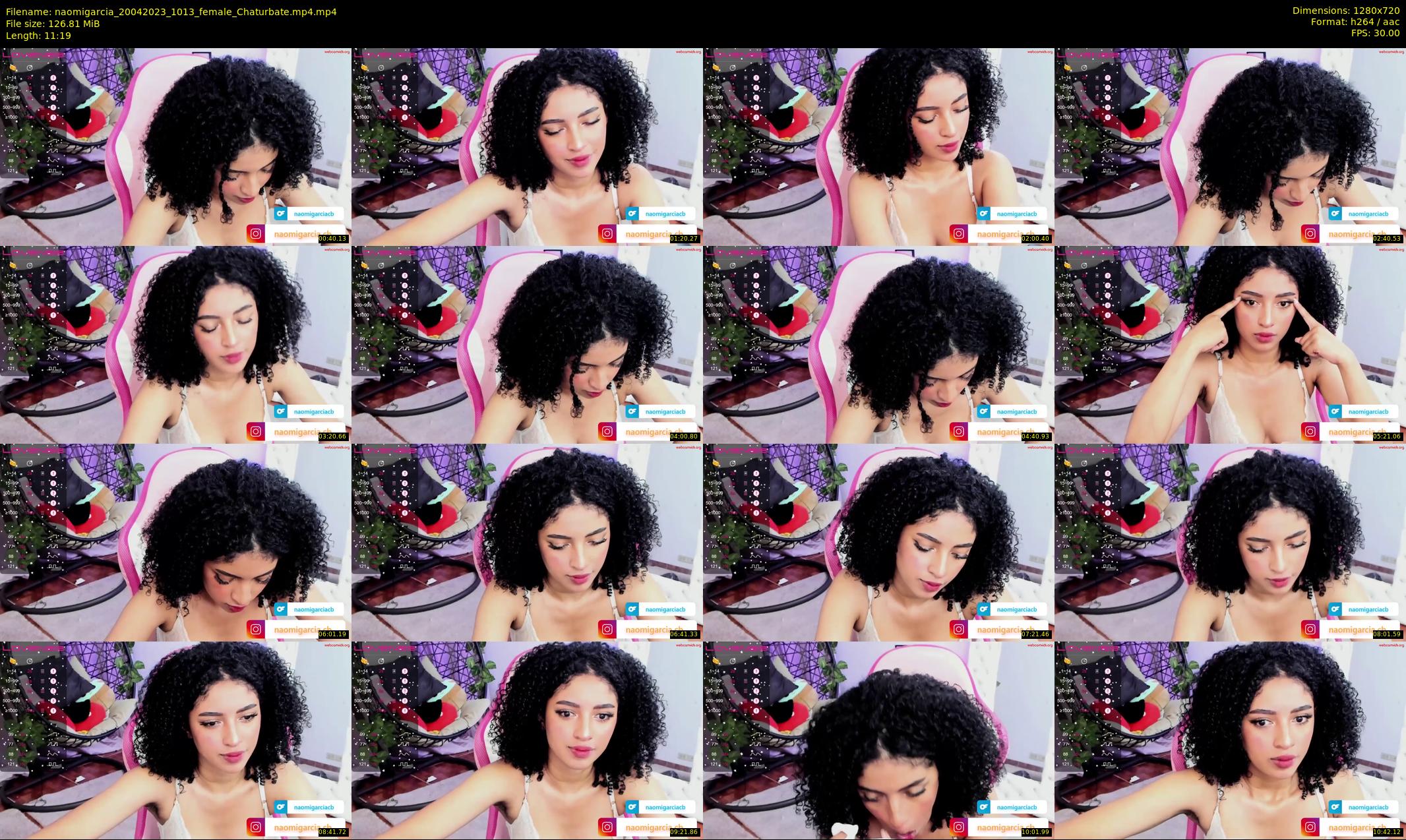 naomigarcia — 12 minute Chaturbate female cam show recording, 720p, Apr 20, 2023