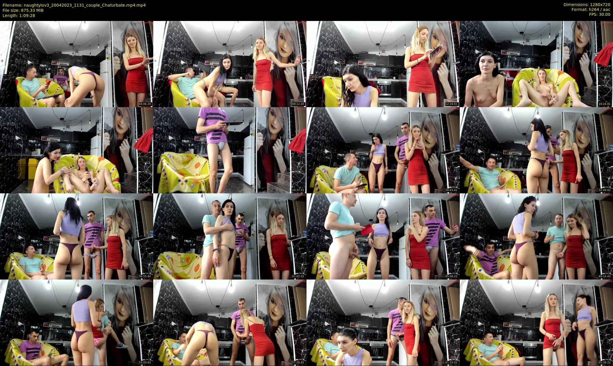 naughtylov3 — 70 minute Chaturbate couple cam show recording, 720p, Apr 20, 2023