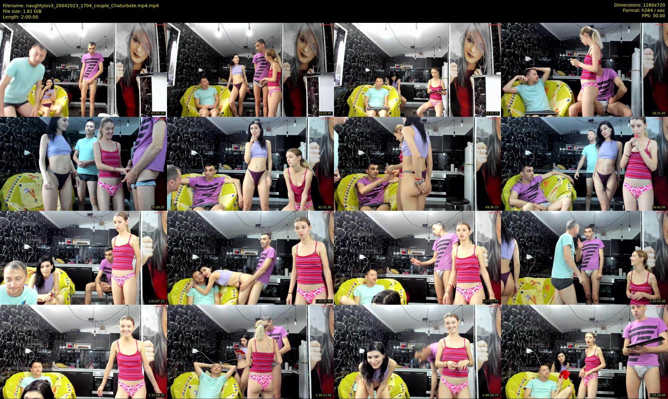 naughtylov3 — 120 minute Chaturbate couple cam show recording, 720p, Apr 20, 2023