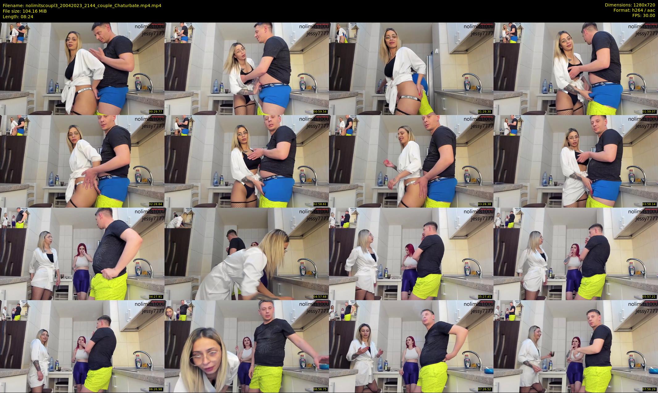 nolimitscoupl3 — 9 minute Chaturbate couple cam show recording, 720p, Apr 20, 2023