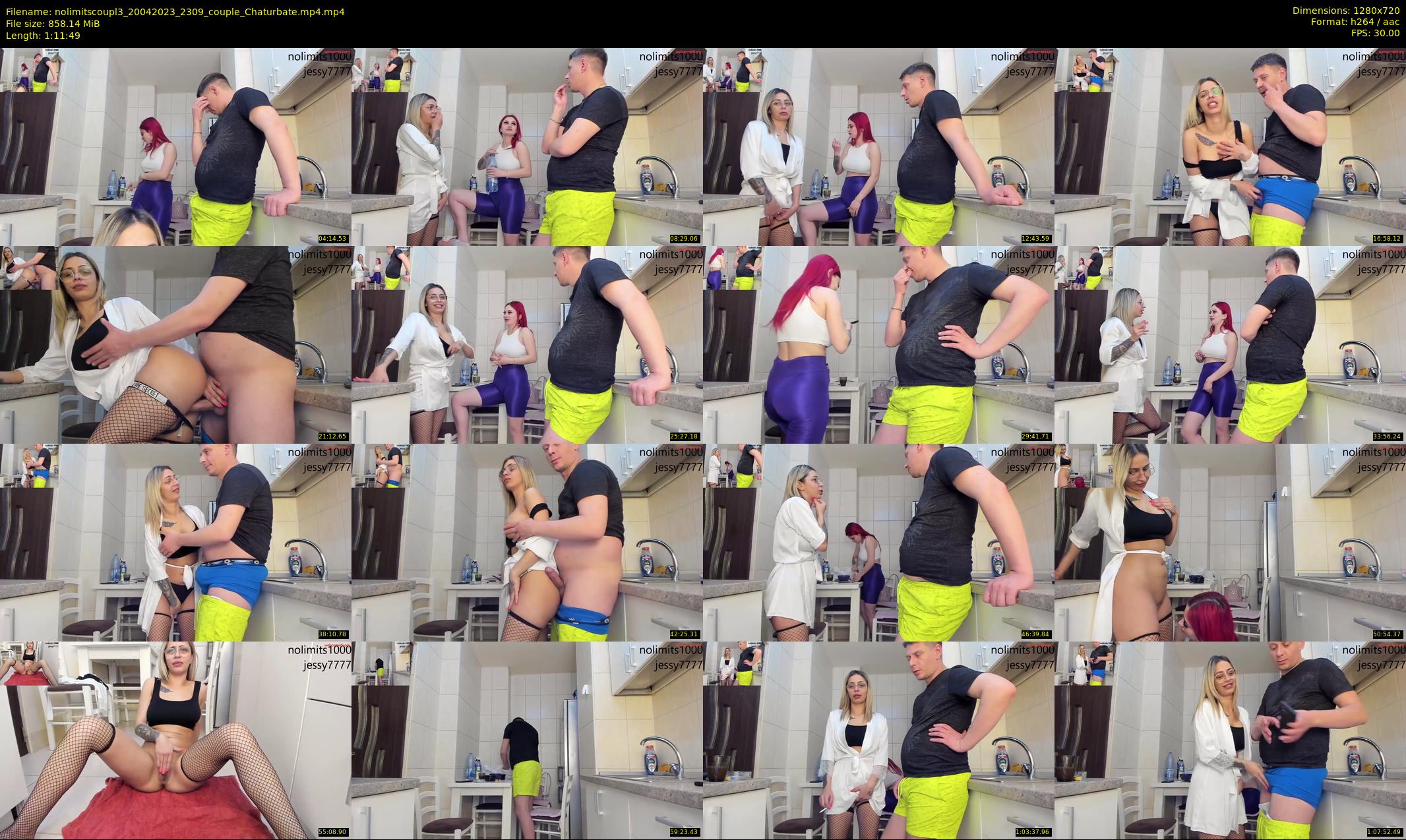 nolimitscoupl3 — 72 minute Chaturbate couple cam show recording, 720p, Apr 20, 2023