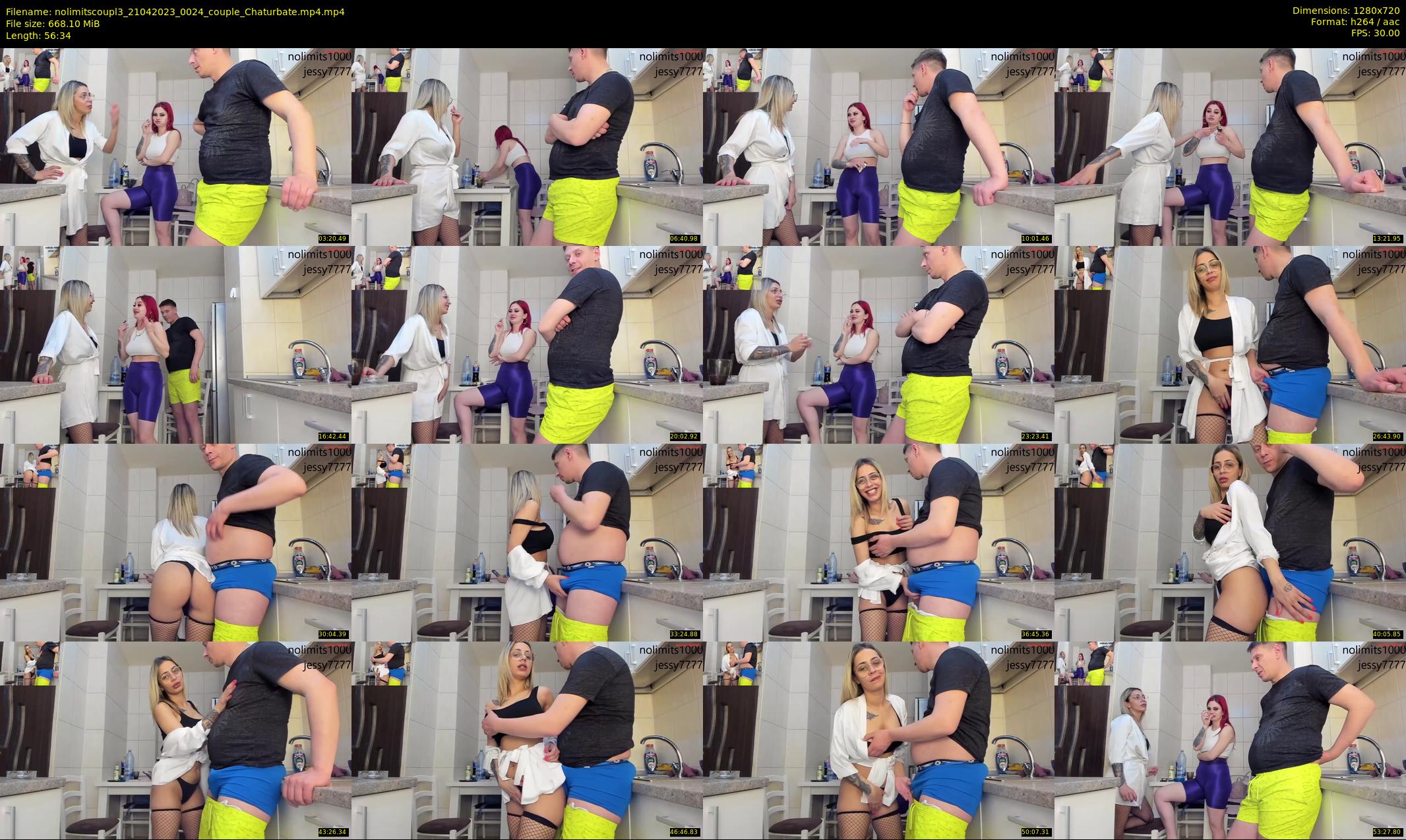 nolimitscoupl3 — 57 minute Chaturbate couple cam show recording, 720p, Apr 21, 2023