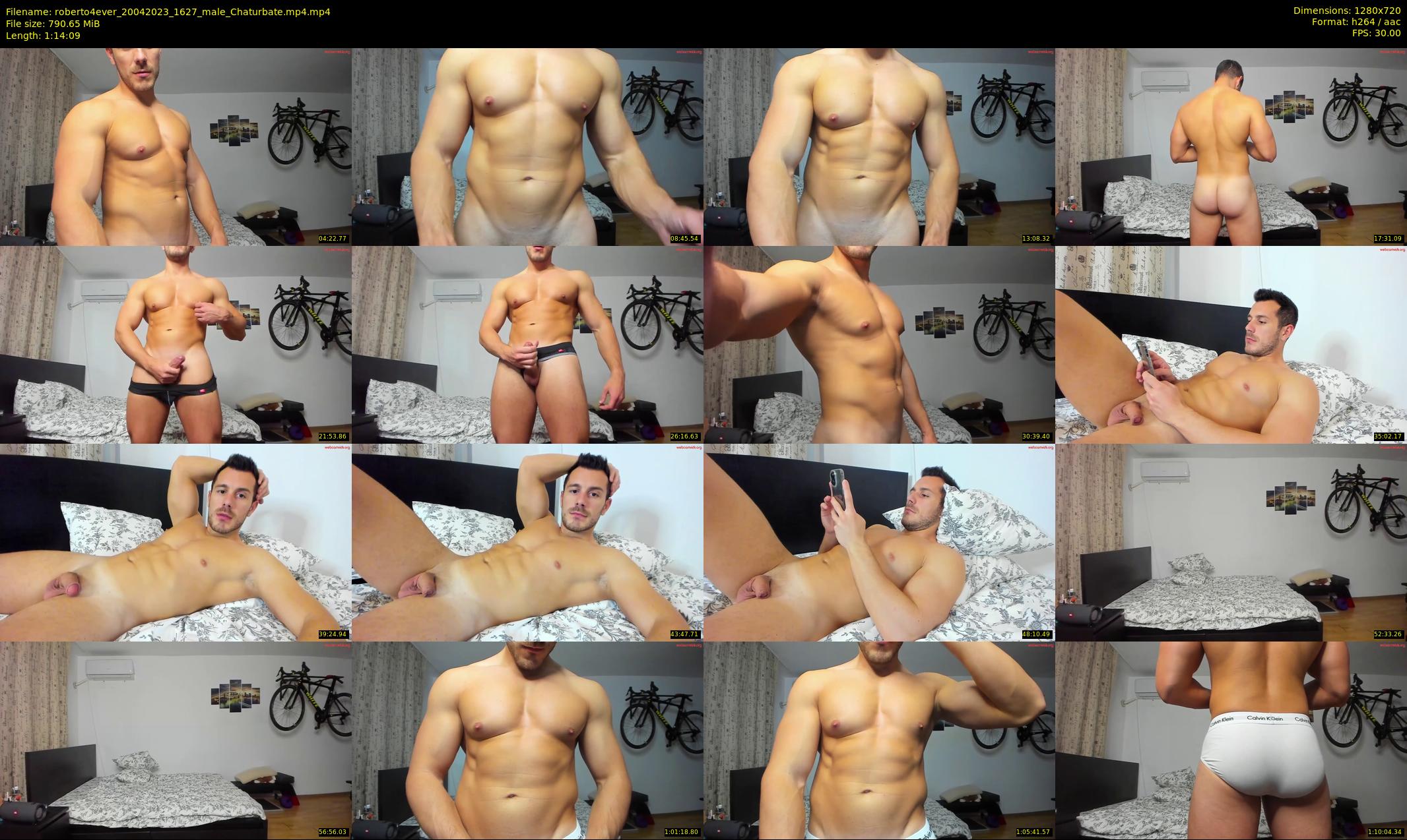 roberto4ever — 75 minute Chaturbate male cam show recording, 720p, Apr 20, 2023