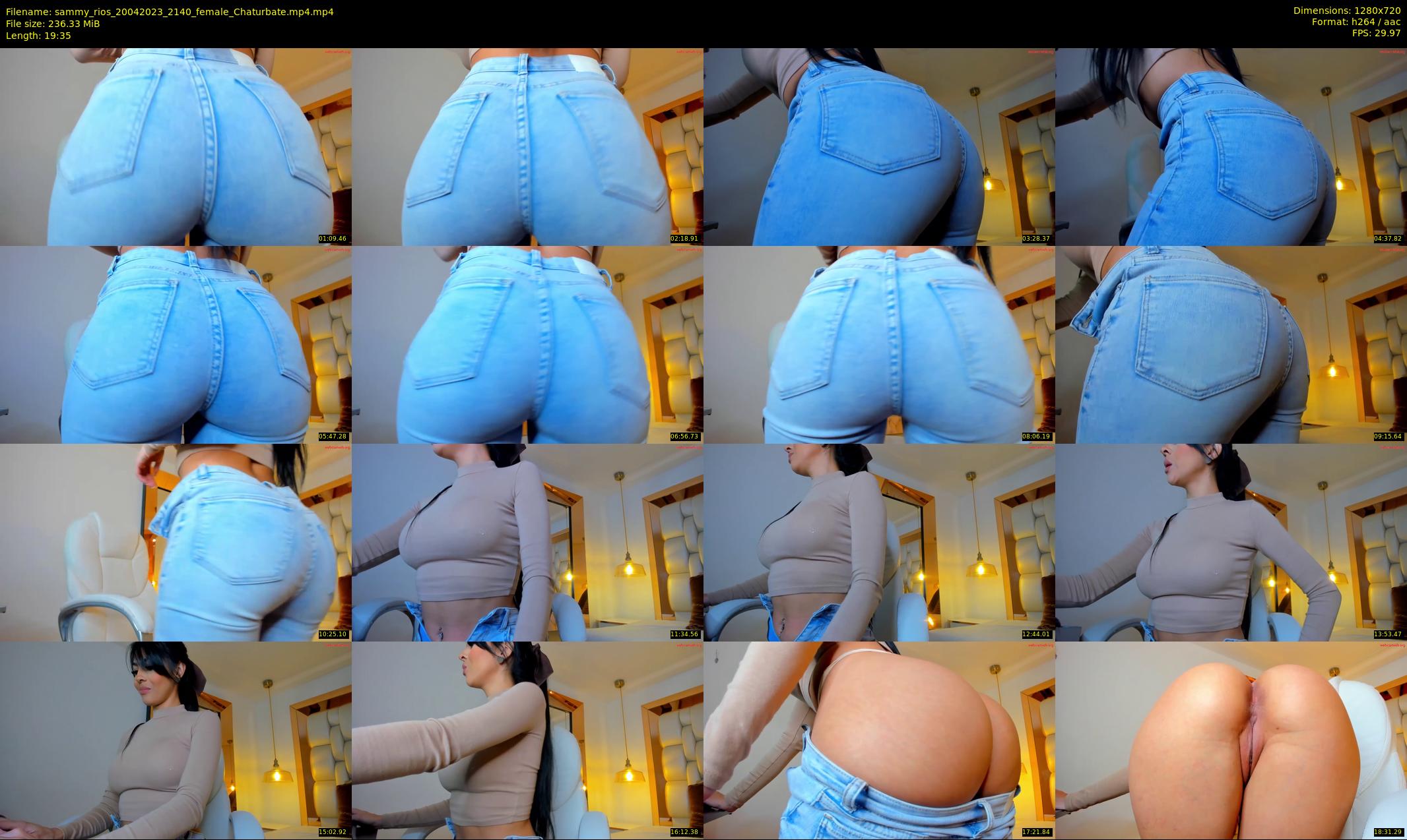 sammy_rios — 20 minute Chaturbate female cam show recording, 720p, Apr 20, 2023