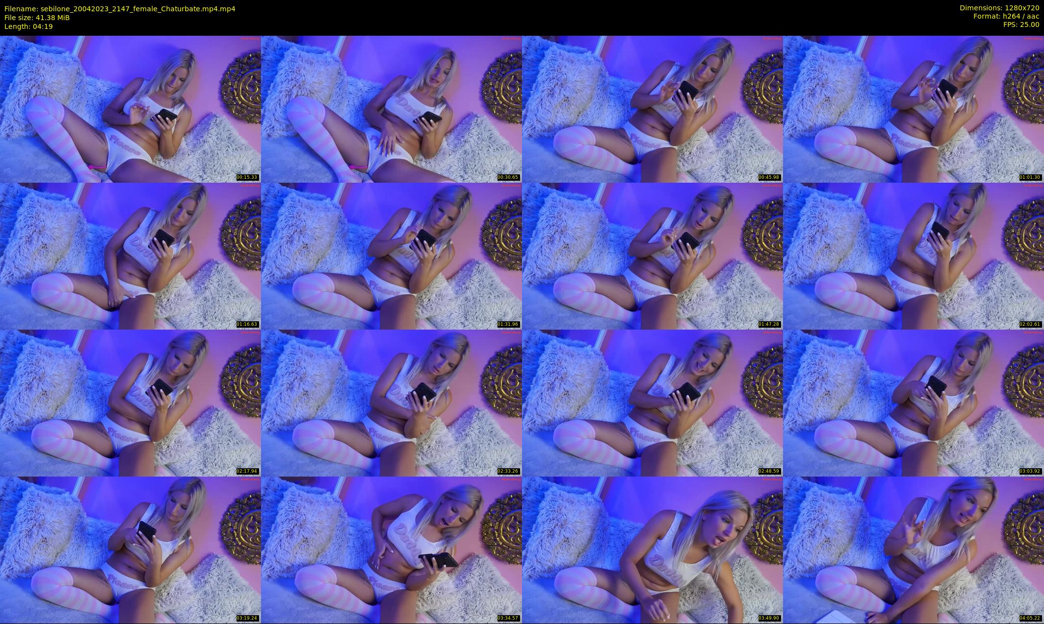 sebilone — 5 minute Chaturbate couple cam show recording, 720p, Apr 20, 2023