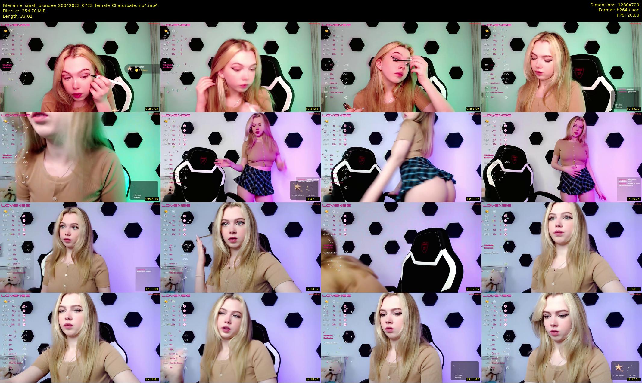 small_blondee — 34 minute Chaturbate female cam show recording, 720p, Apr 20, 2023