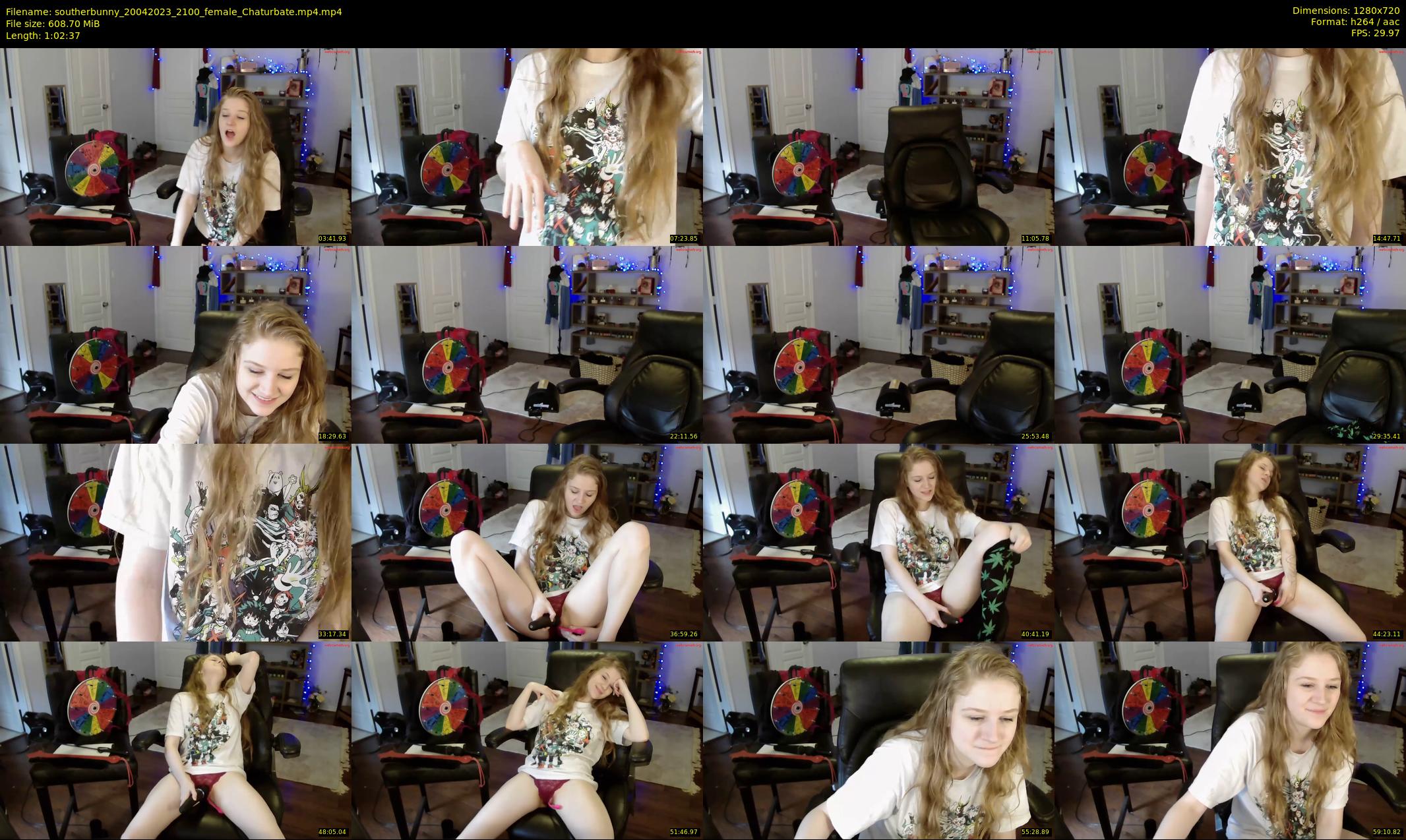 southerbunny — 63 minute Chaturbate female cam show recording, 720p, Apr 20, 2023